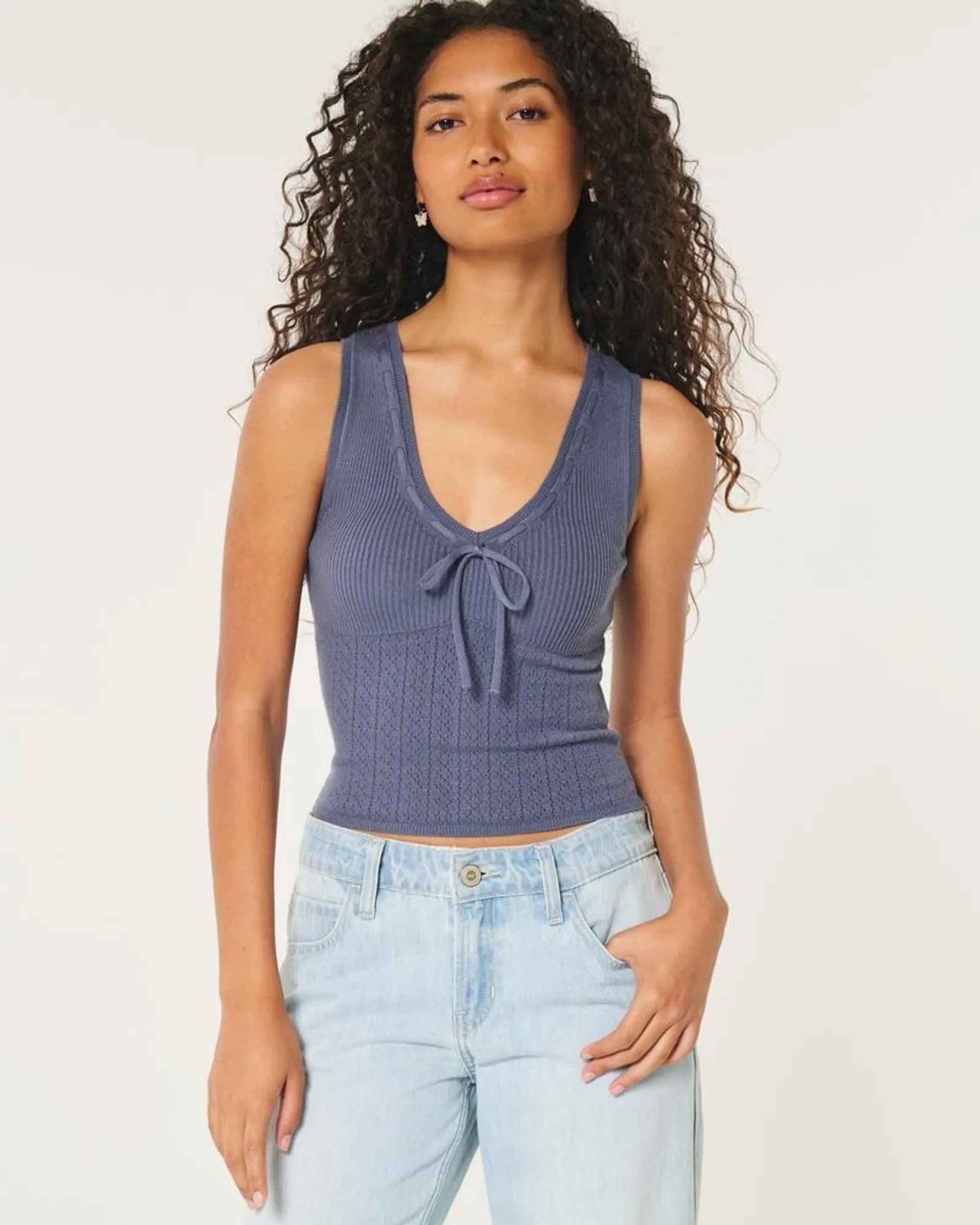 V-Neck Sweater Tank