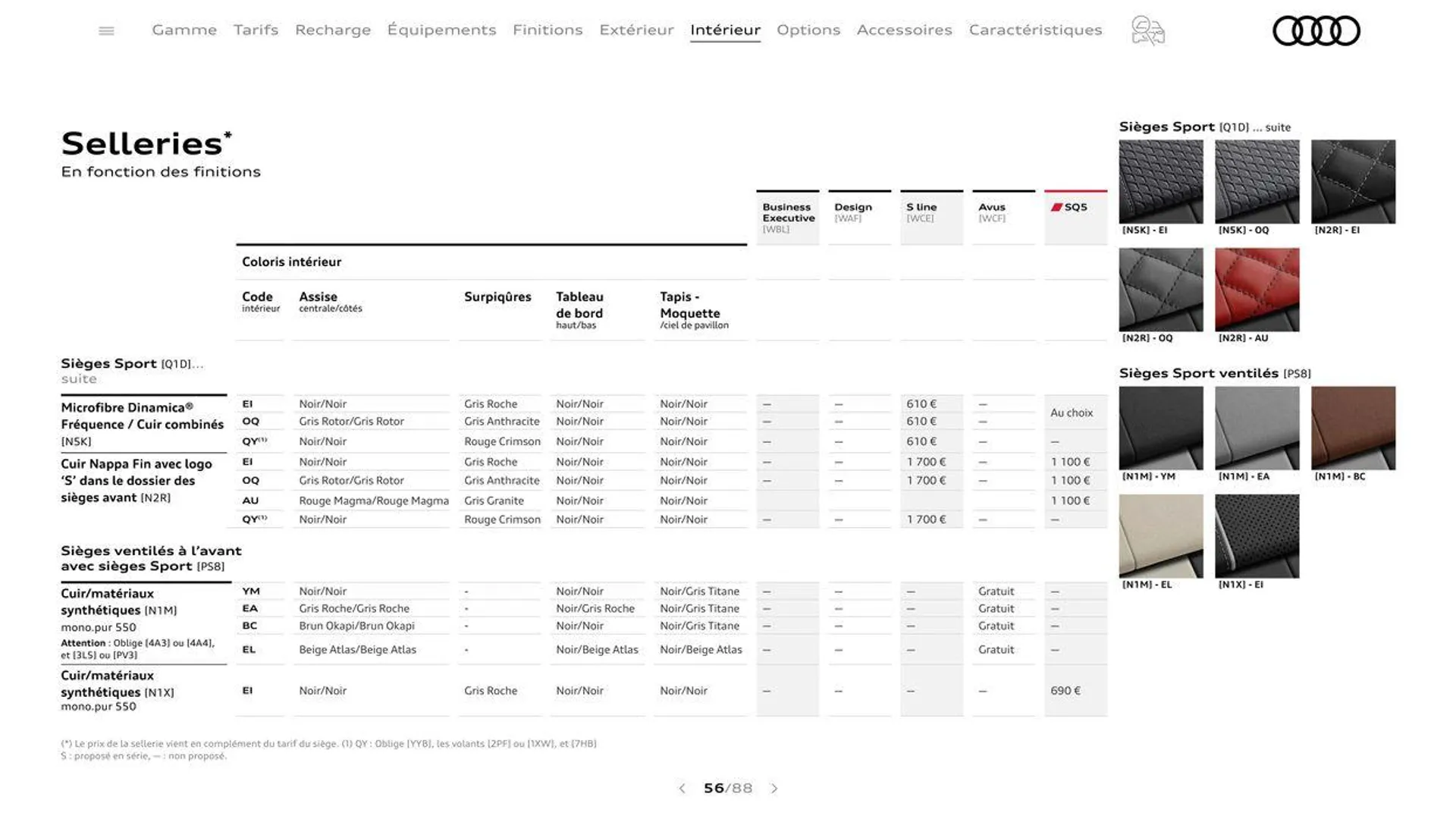 Audi Q5 du 20 août au 31 décembre 2024 - Catalogue page 56