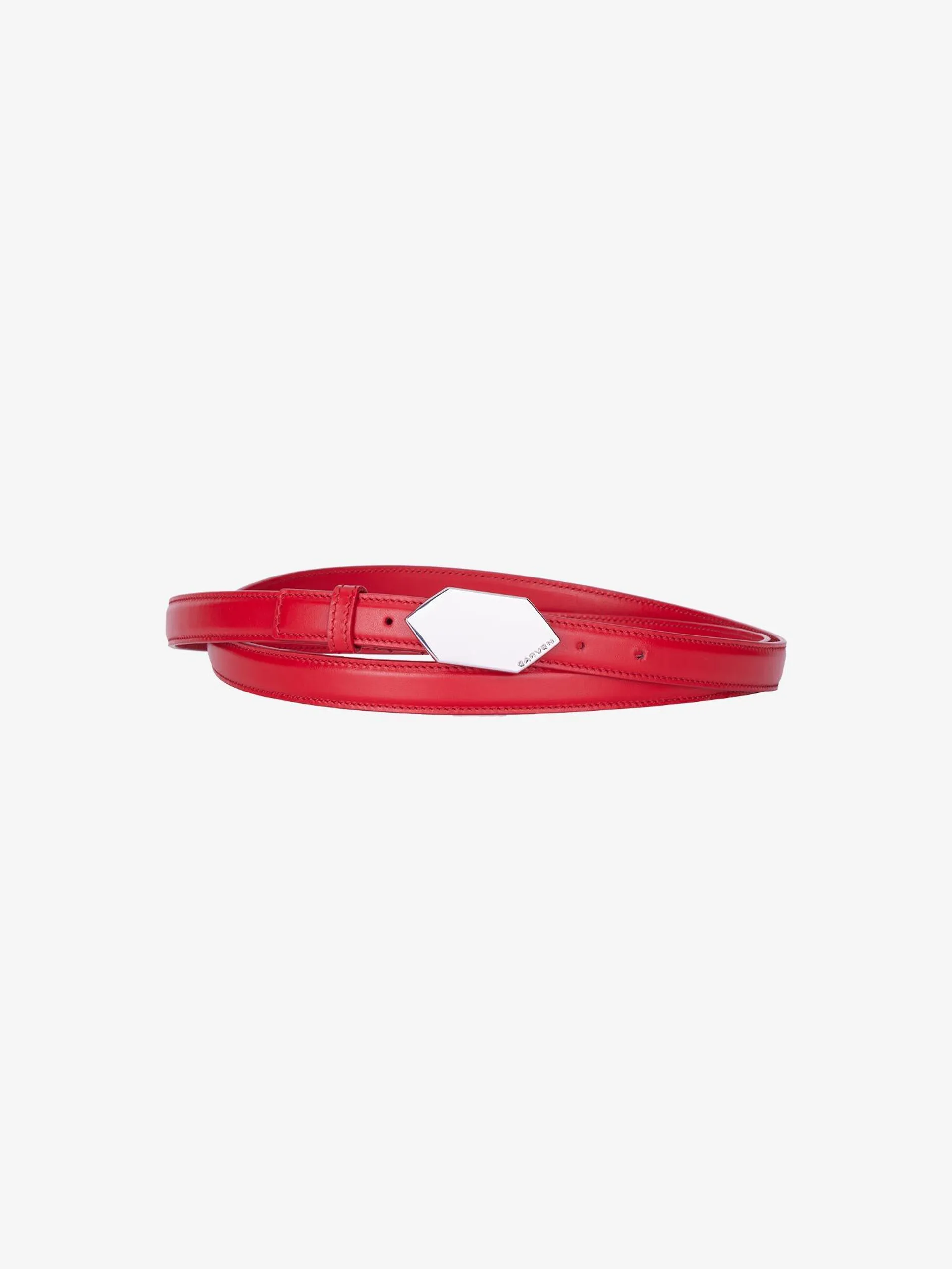 CALISSON BELT IN RED LEATHER