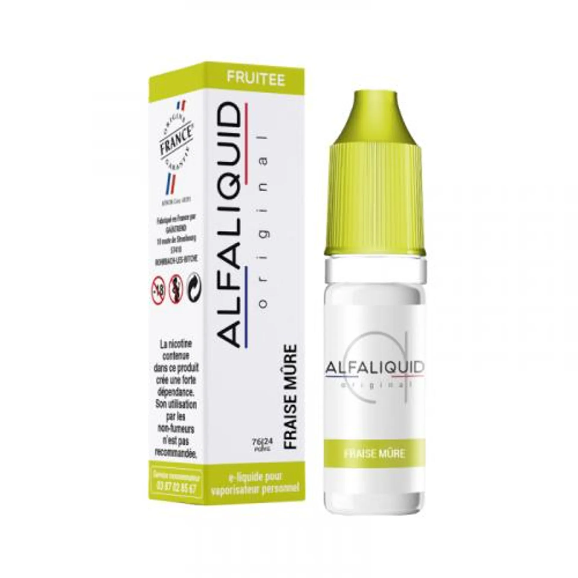 E Liquide FRAISE MURE 10 ml - Alfaliquid