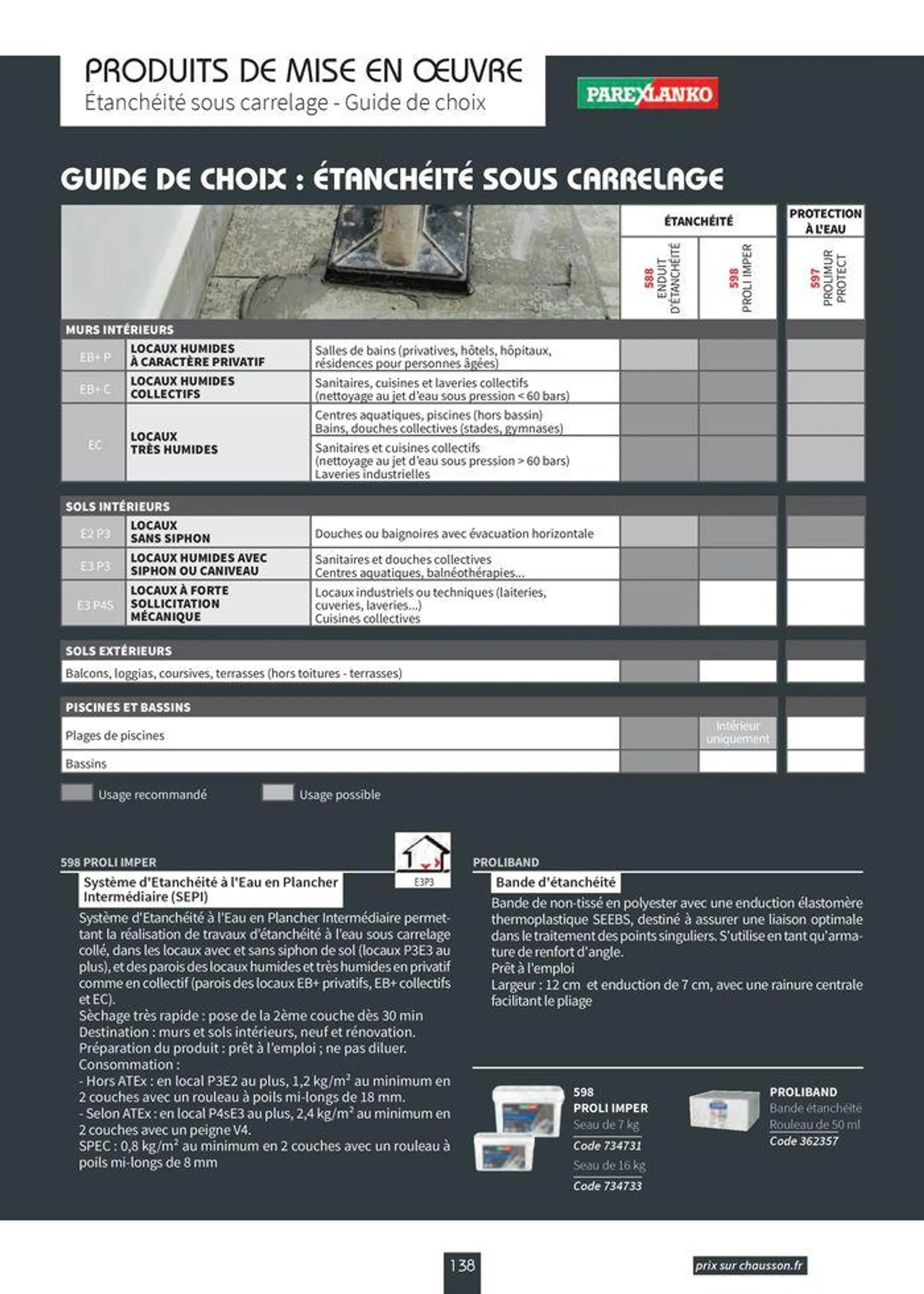 Carrelage & Parquet 2024-2025 du 22 août au 31 mai 2025 - Catalogue page 140