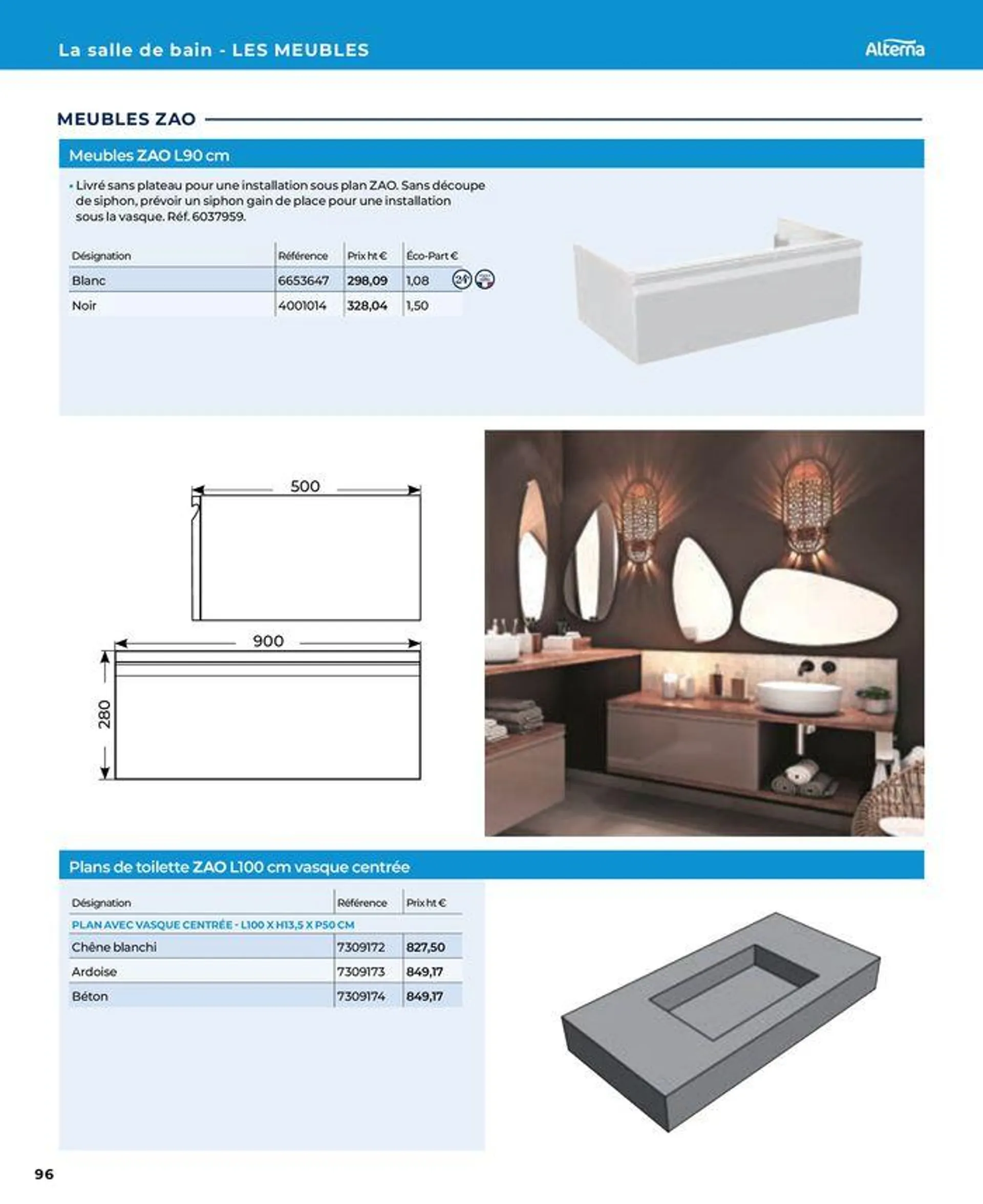 La salle de bain en toute sérénité du 17 janvier au 31 août 2024 - Catalogue page 96