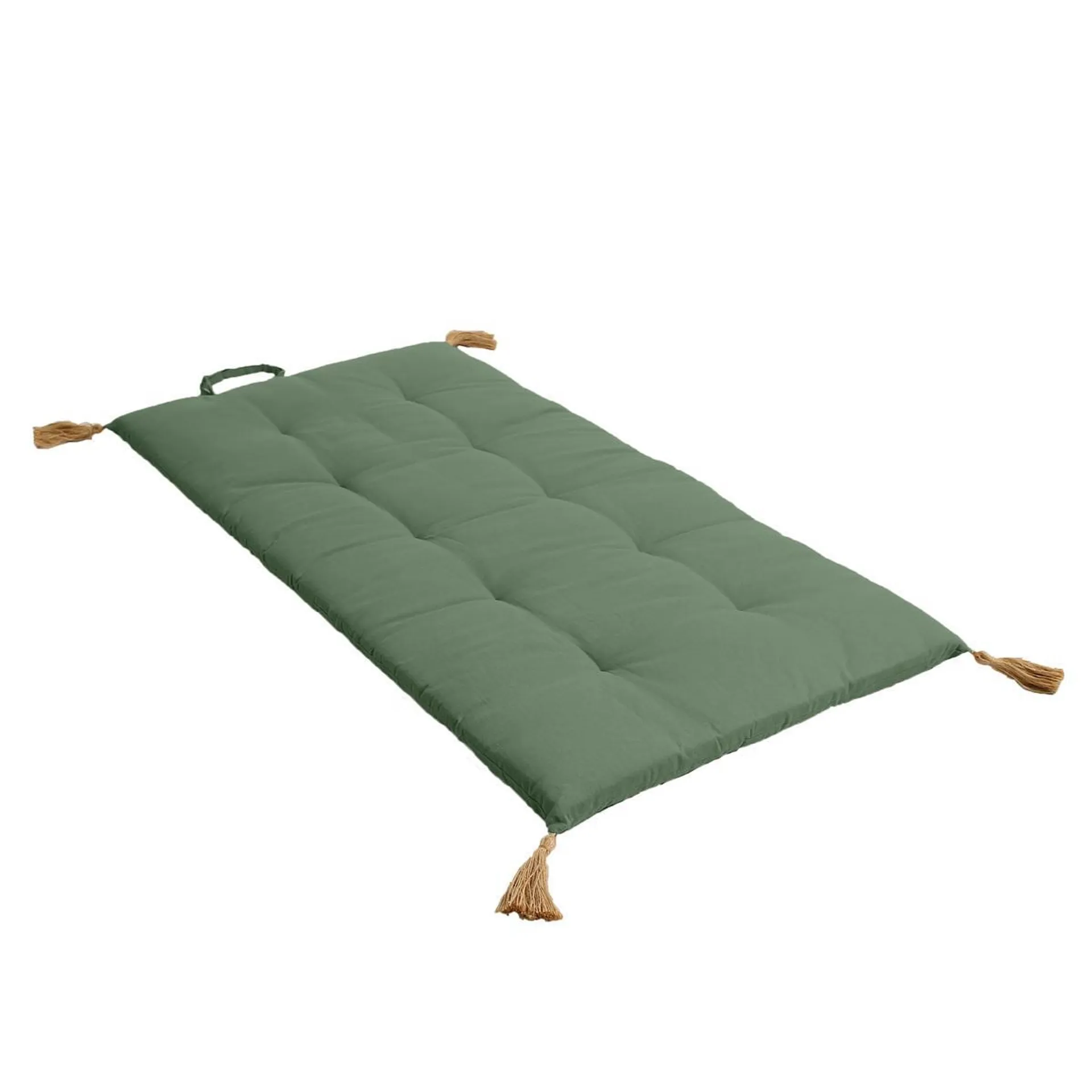 FUTON 60X120 POMPON JUTE ARGIL