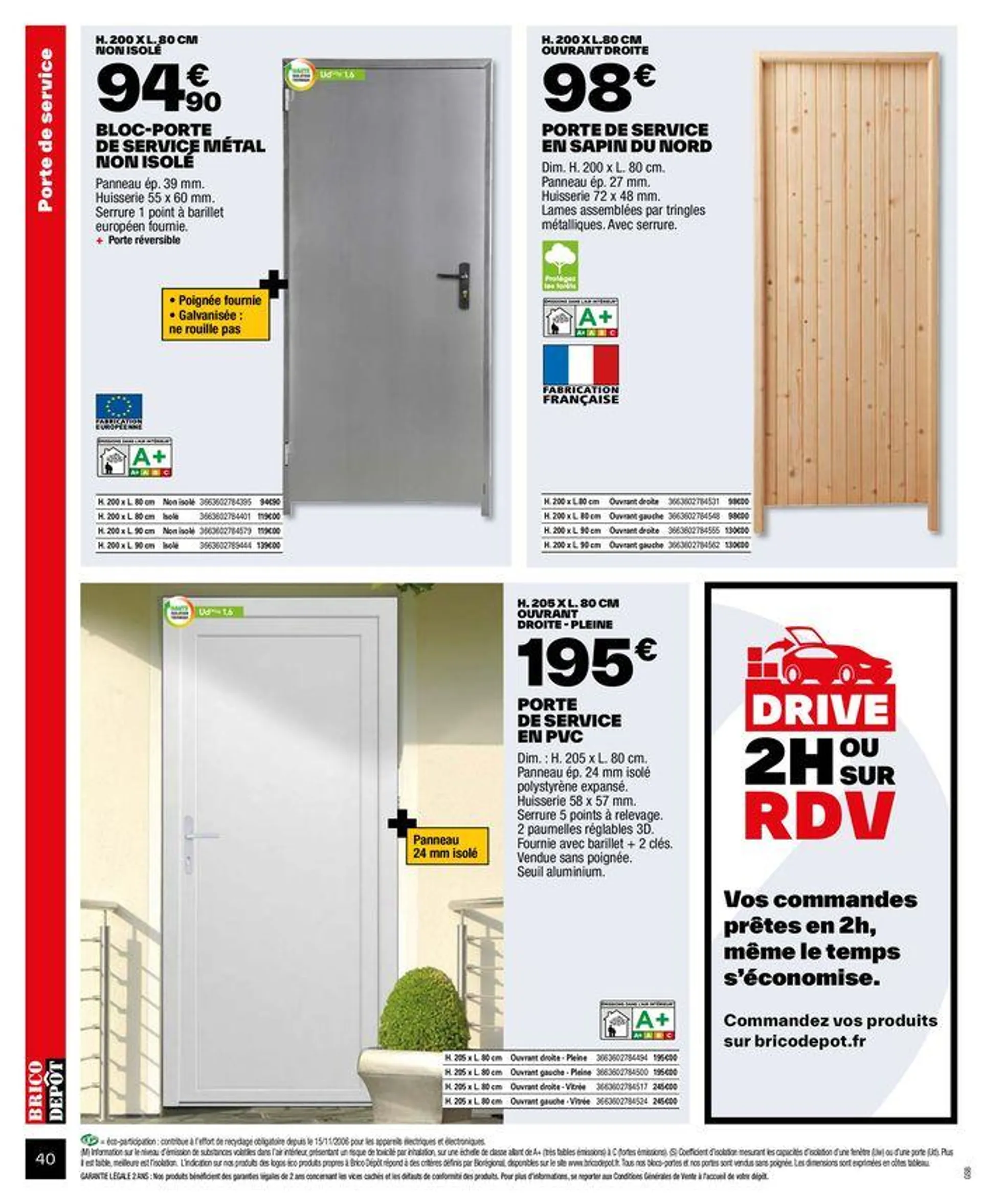 Je rénove mes espaces du 20 juin au 4 août 2024 - Catalogue page 40