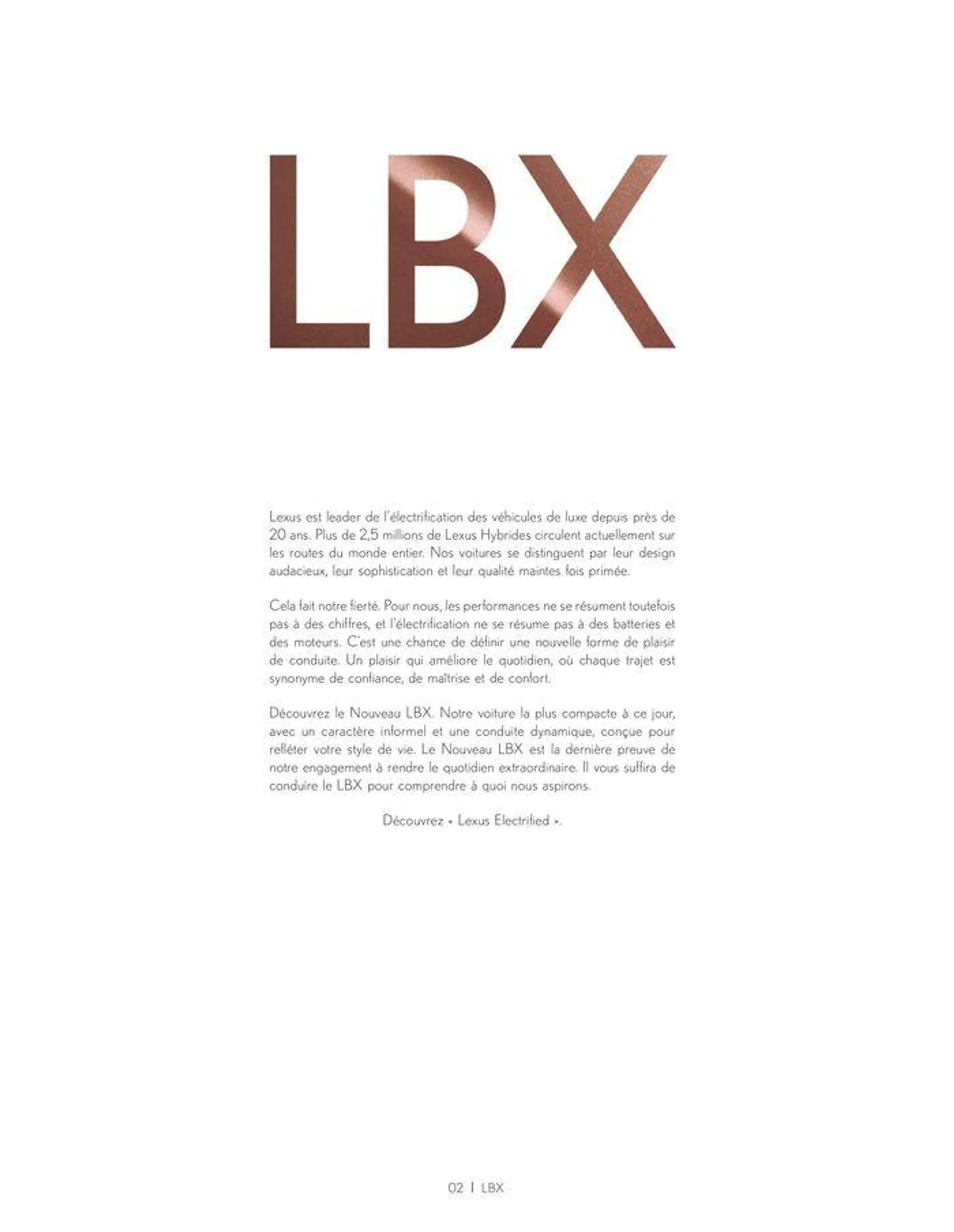 Lexus LBX du 24 juin au 28 février 2025 - Catalogue page 2