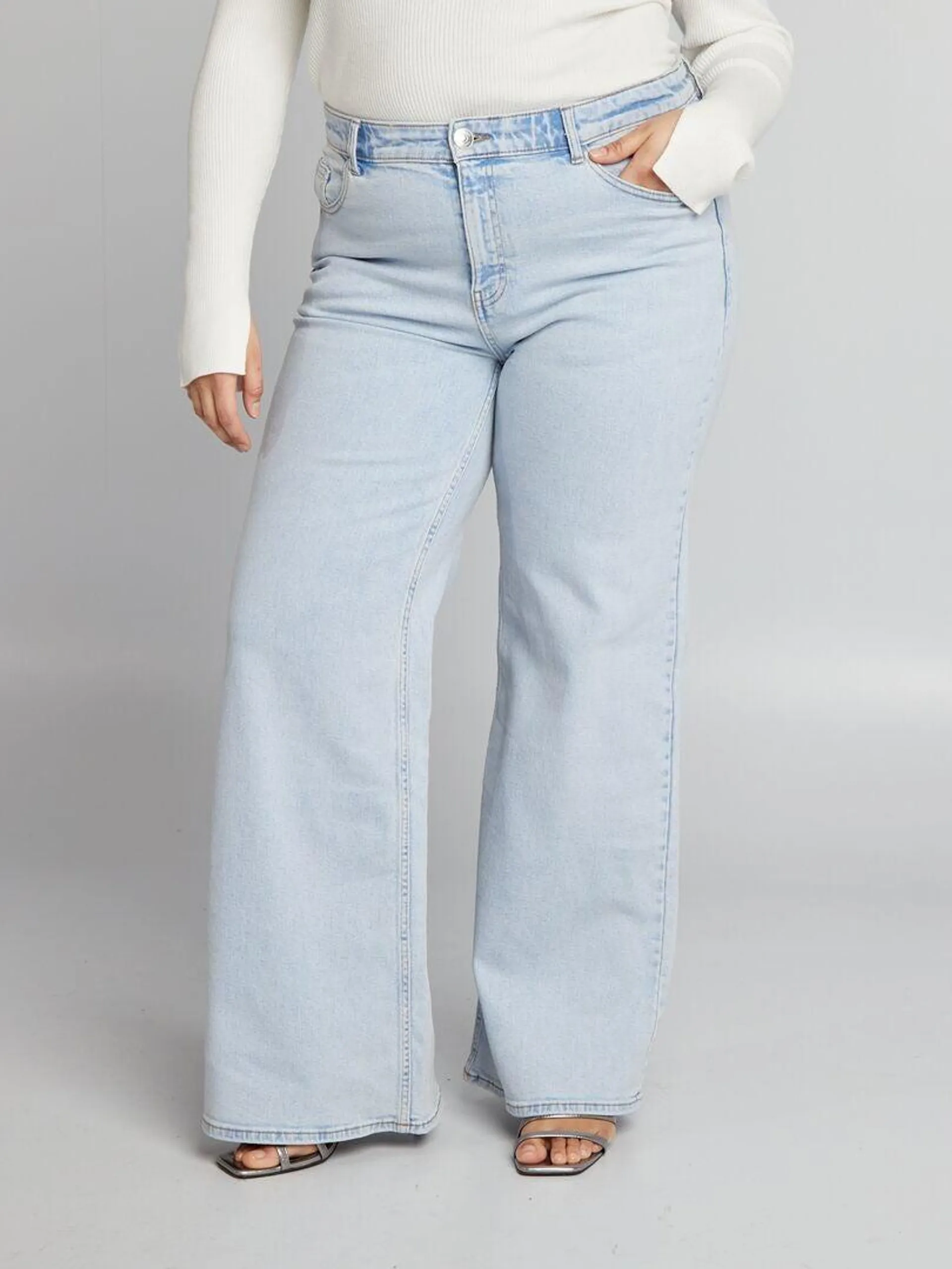 Jean wide leg / large - Bleu