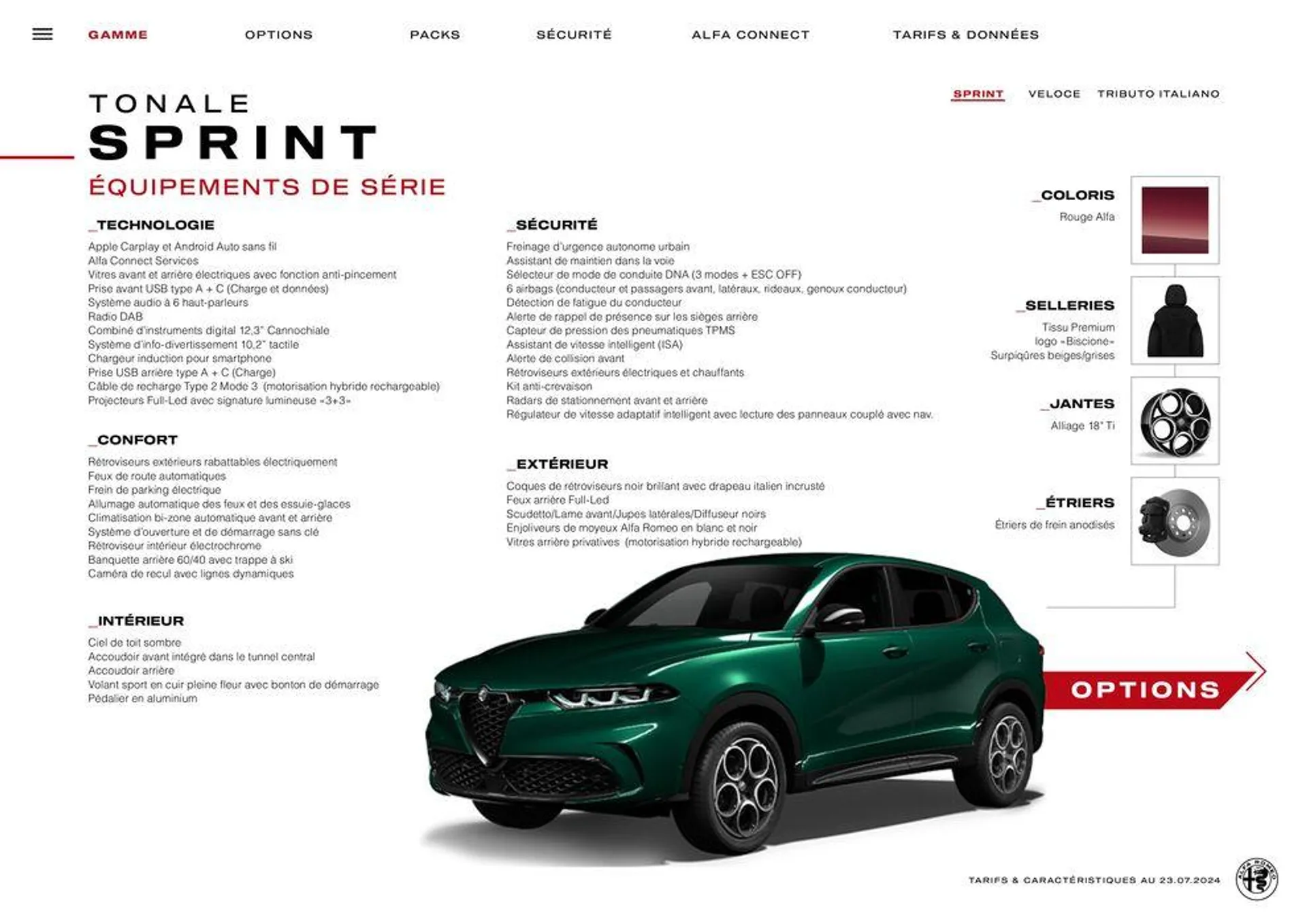 Alfa Romeo TONALE du 7 août au 7 août 2025 - Catalogue page 6