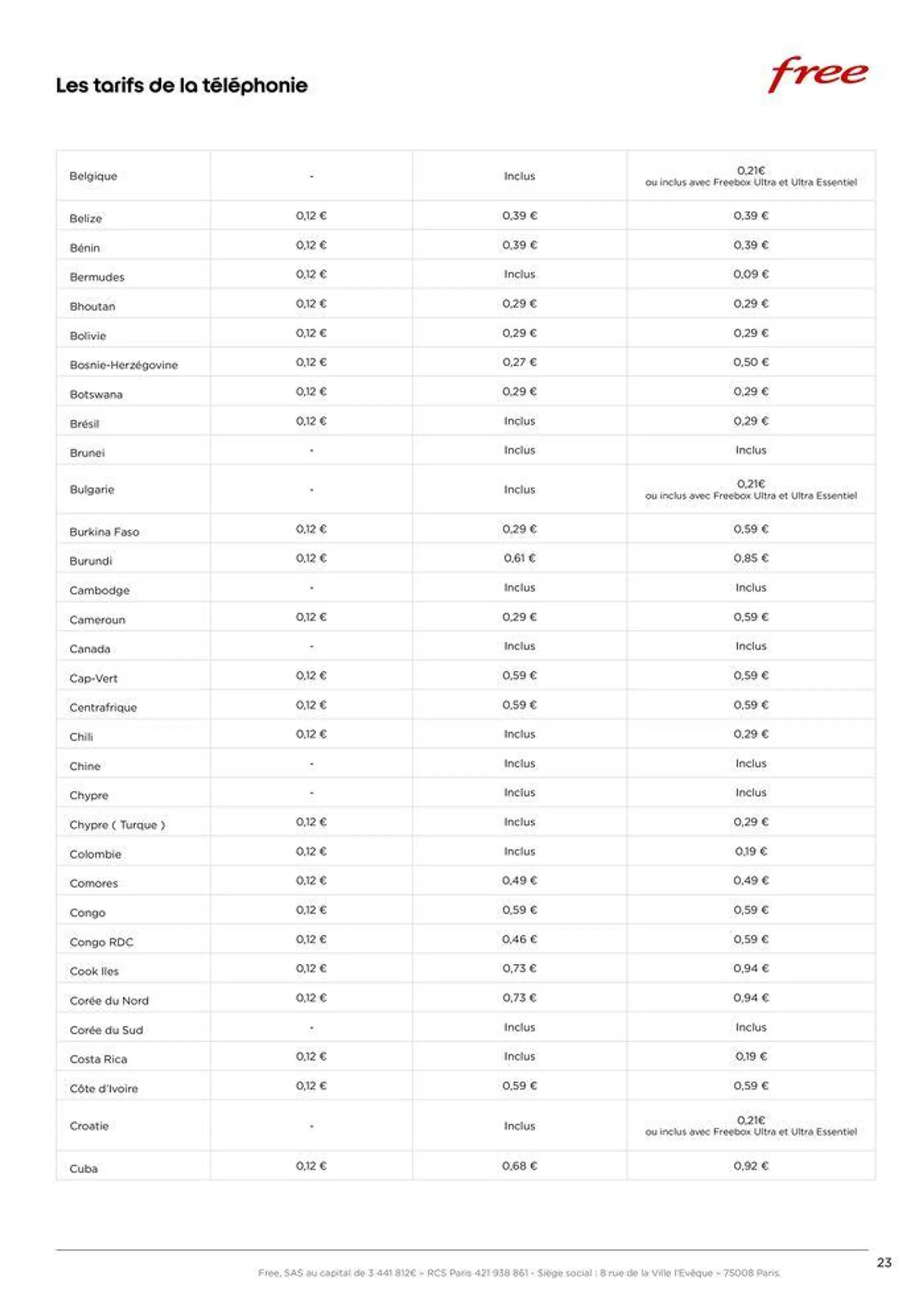 Brochure tarifaire Forfaits Freebox du 28 mars au 31 décembre 2024 - Catalogue page 23