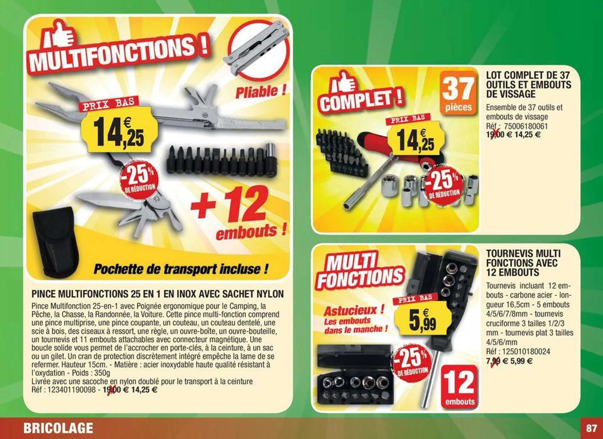 Spécial soldes s'été du 27 juin au 31 août 2024 - Catalogue page 87