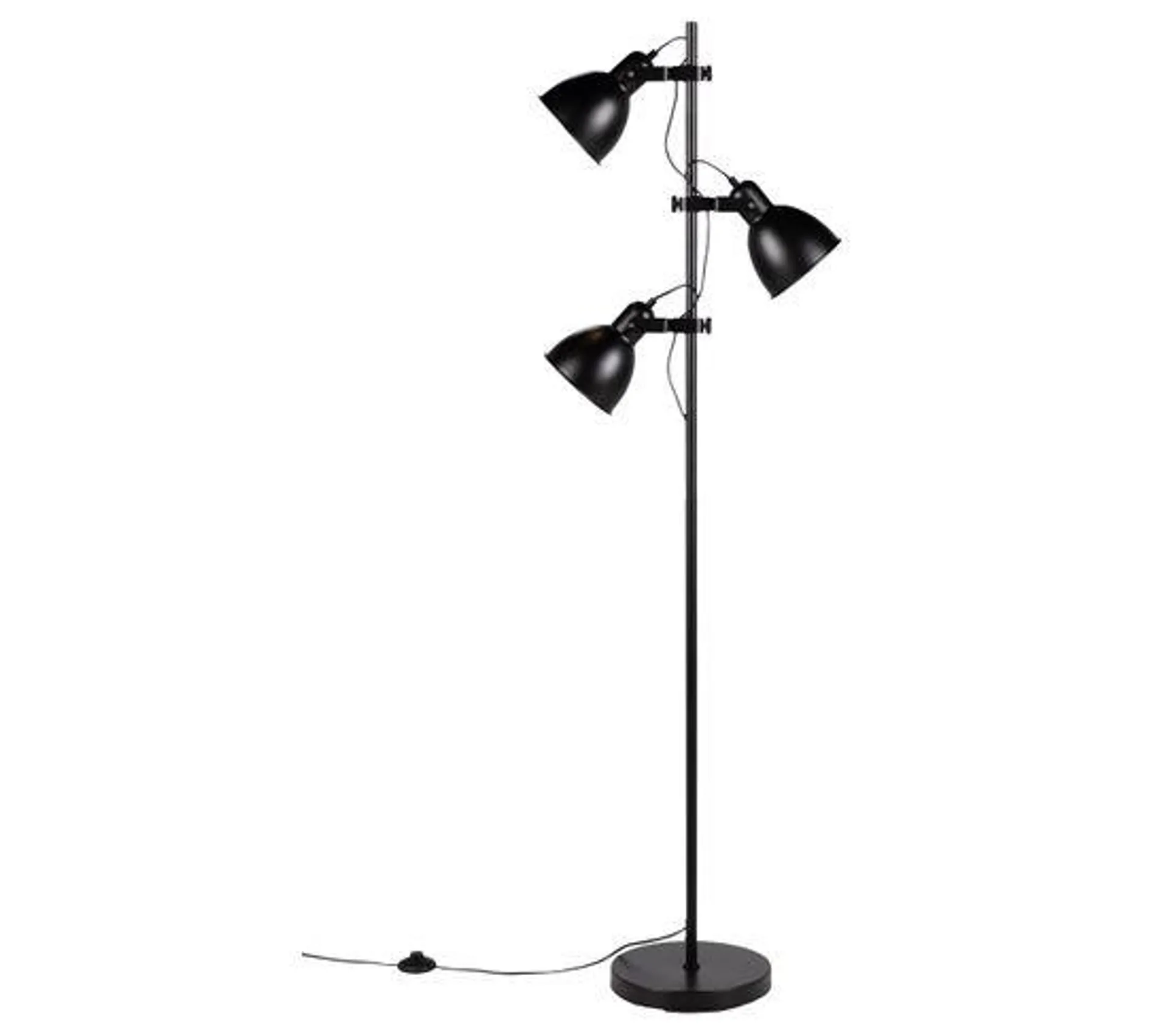 Lampadaire 3 lumières H.165 cm ANTIGUA Noir