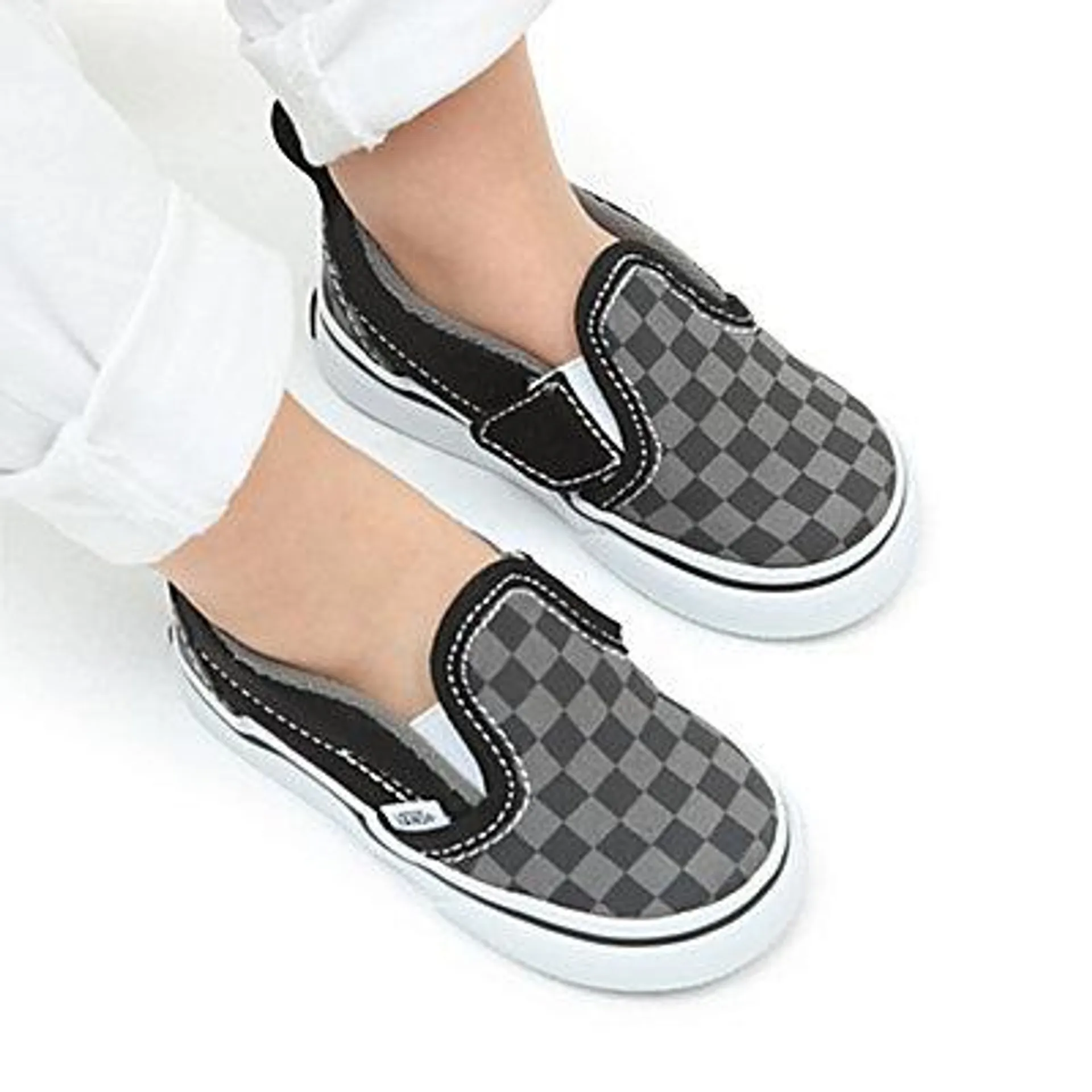 Chaussures à Scratch Checkerboard Slip-On Bébé (1-4 ans)
