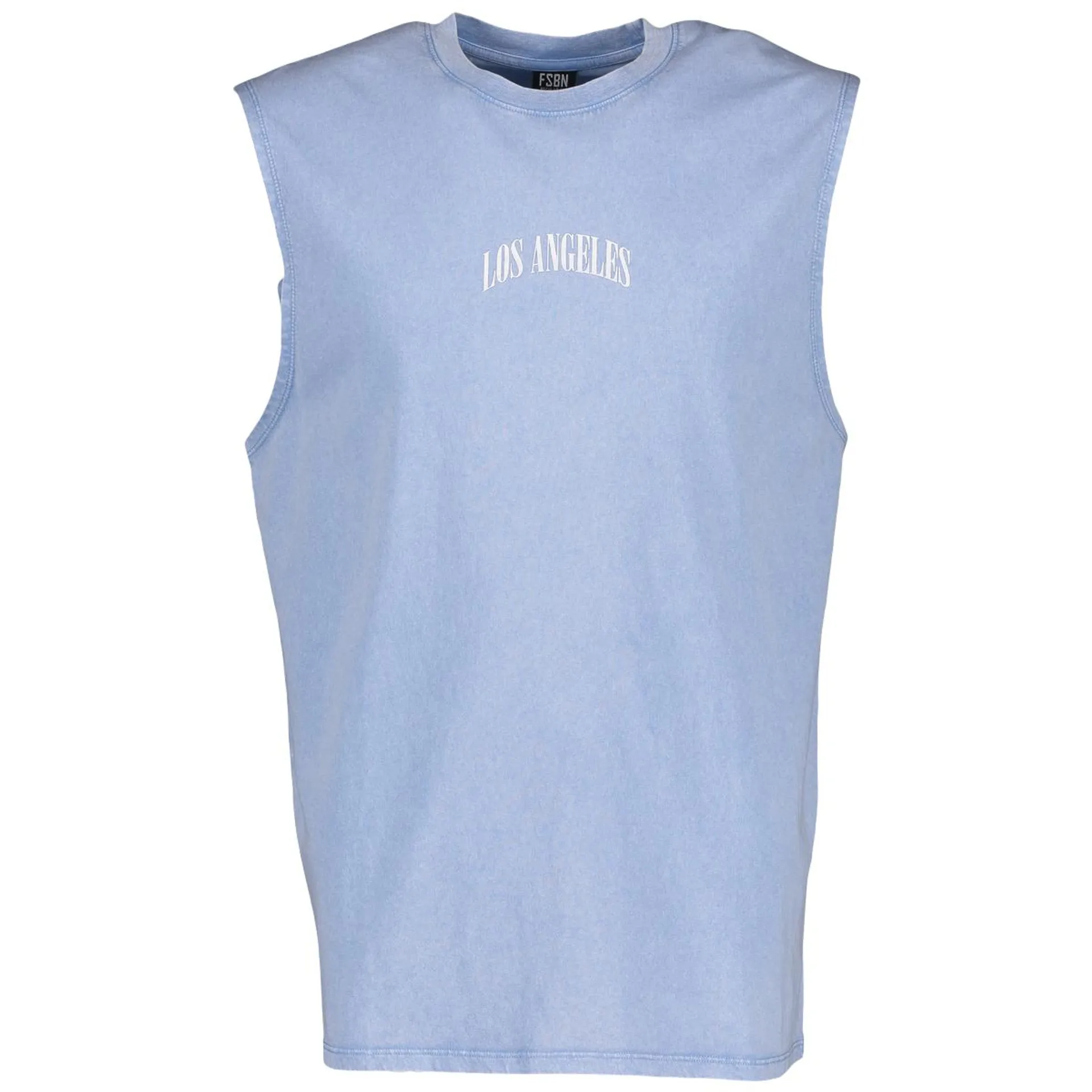 Tank top with round neck