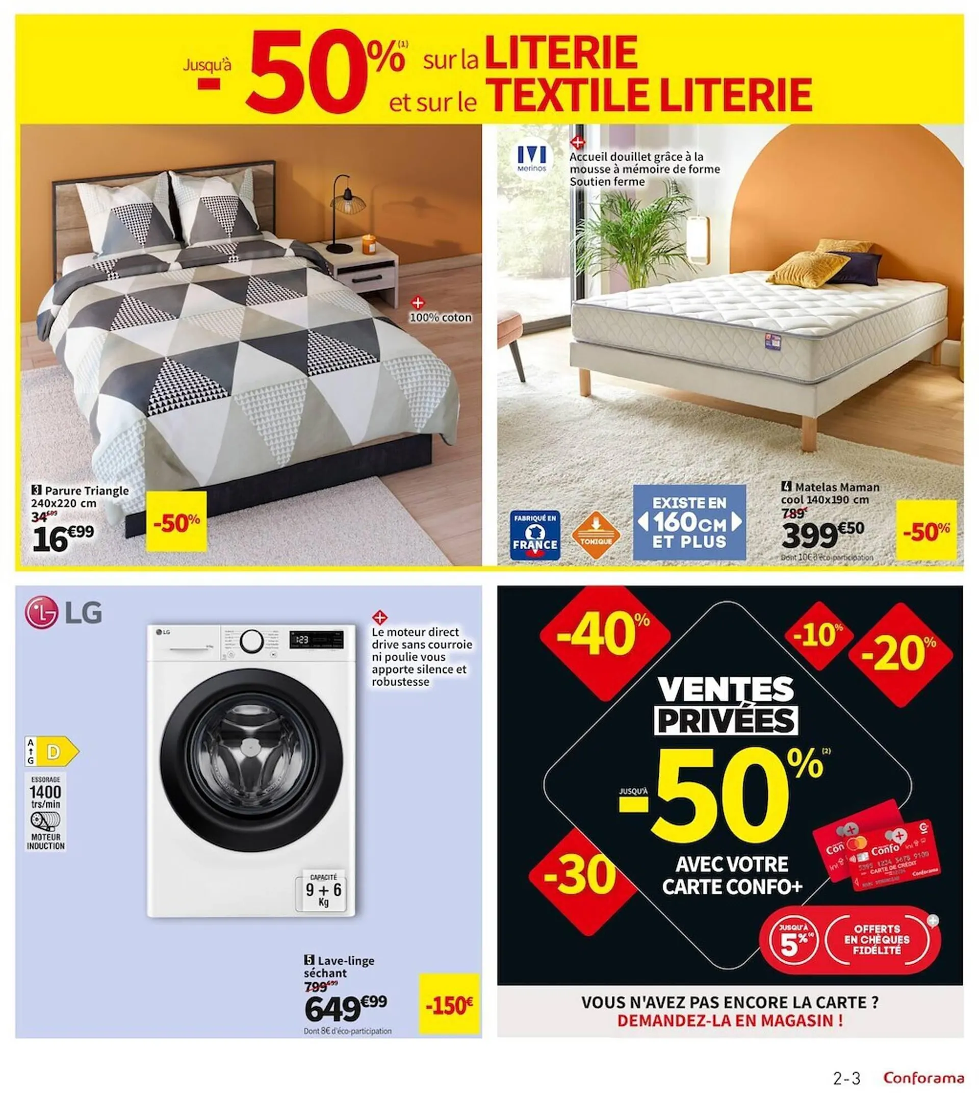 Catalogue Conforama du 25 décembre au 22 janvier 2024 - Catalogue page 3