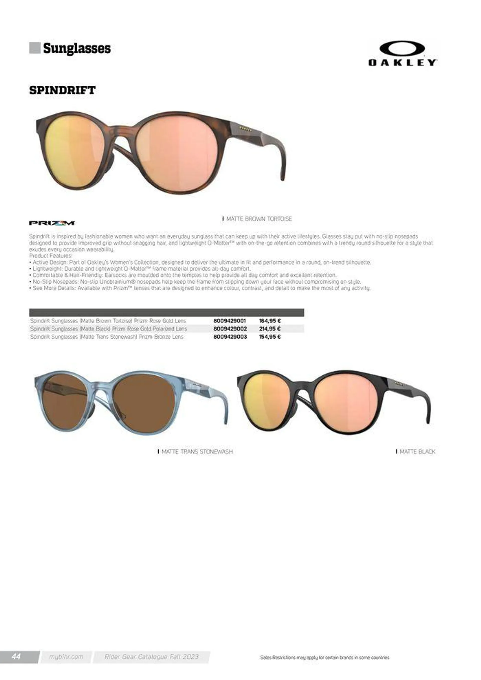 Lunettes de soleil OAKLEY Automne 2024 - 44