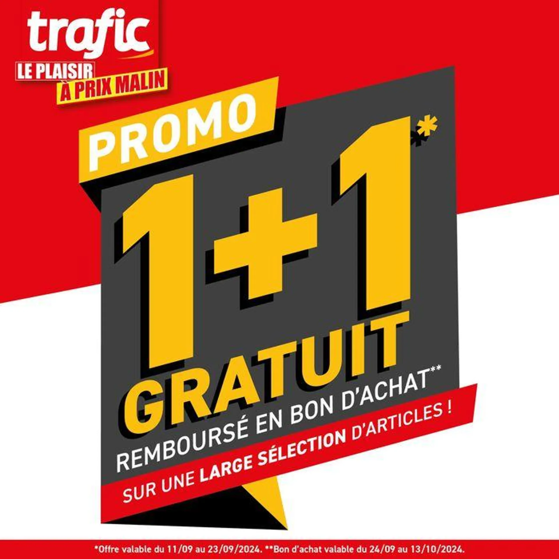 Ne manquez pas notre promo 1+1 GRATUIT ! - 1