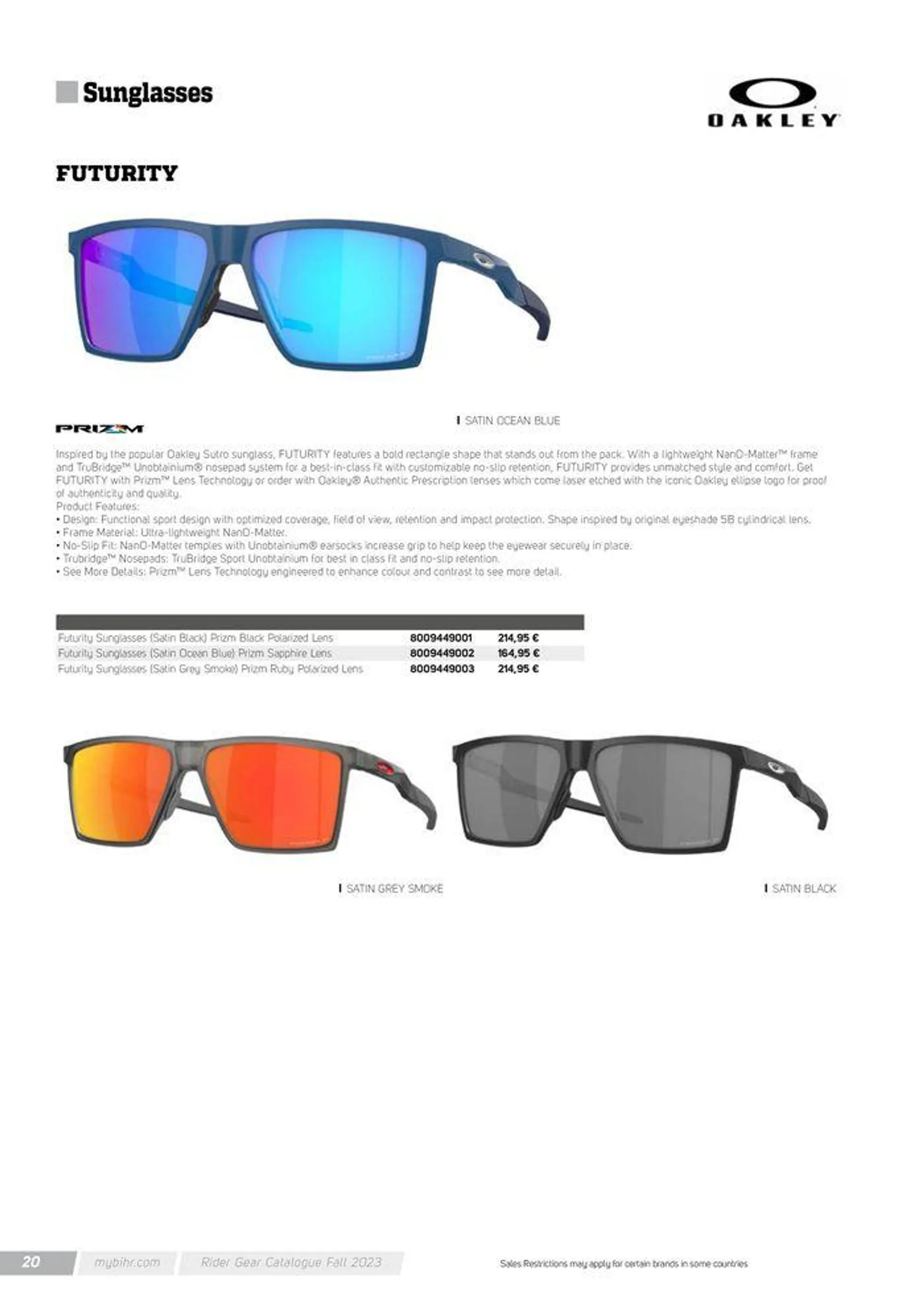 Lunettes de soleil OAKLEY Automne 2024 - 20