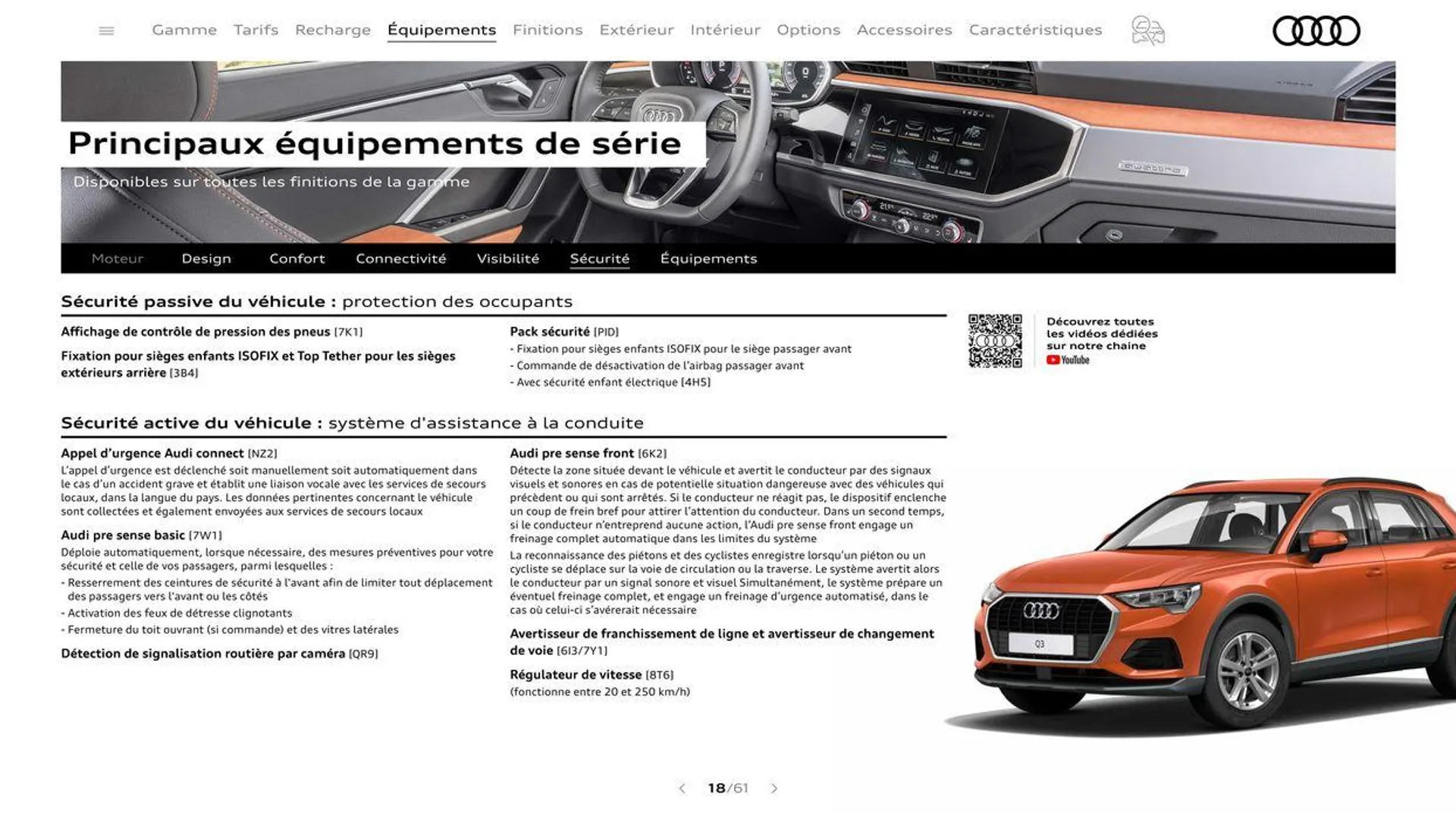 Audi Q3 du 20 août au 31 décembre 2024 - Catalogue page 18