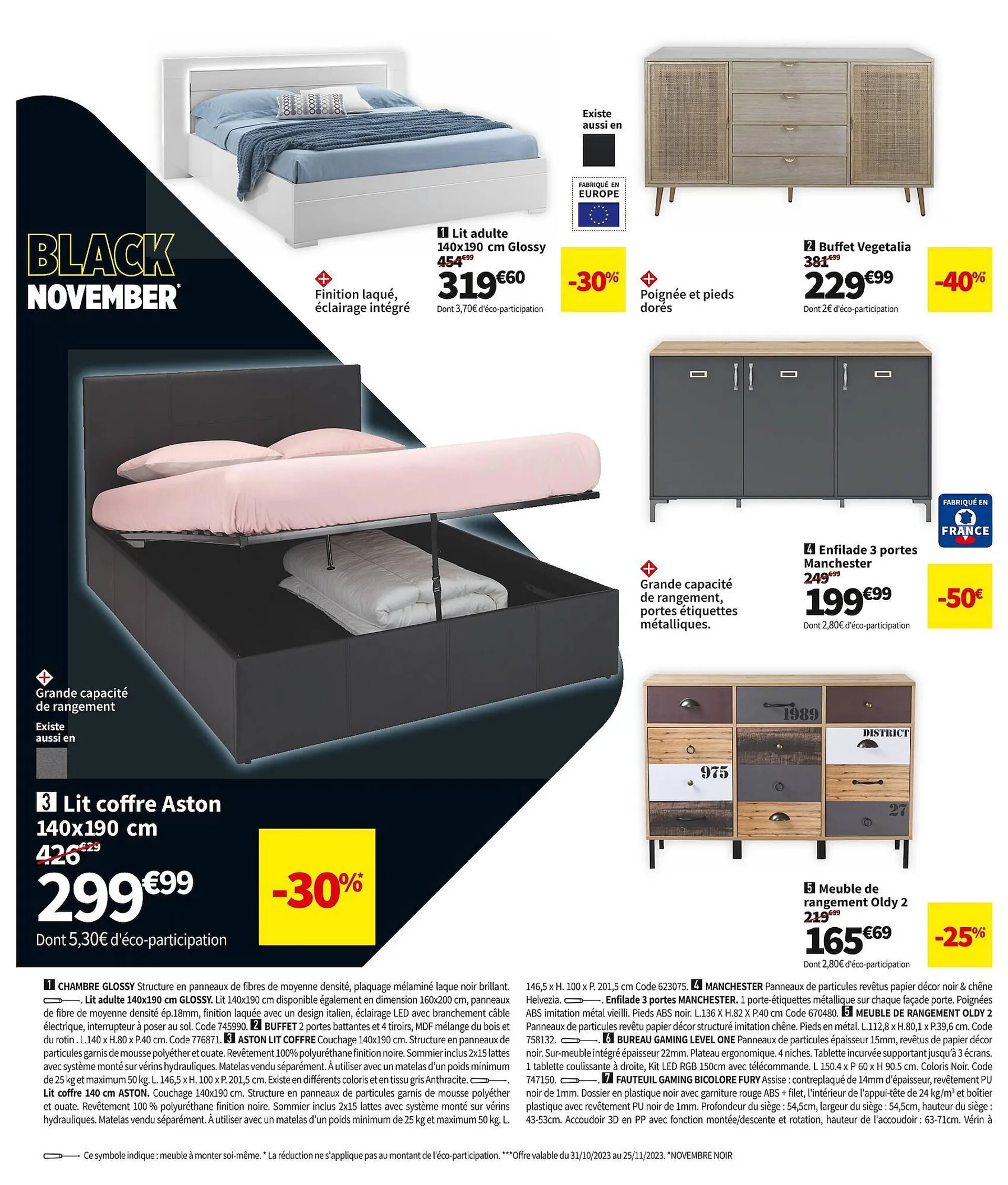 Catalogue Conforama du 30 octobre au 27 novembre 2023 - Catalogue page 20