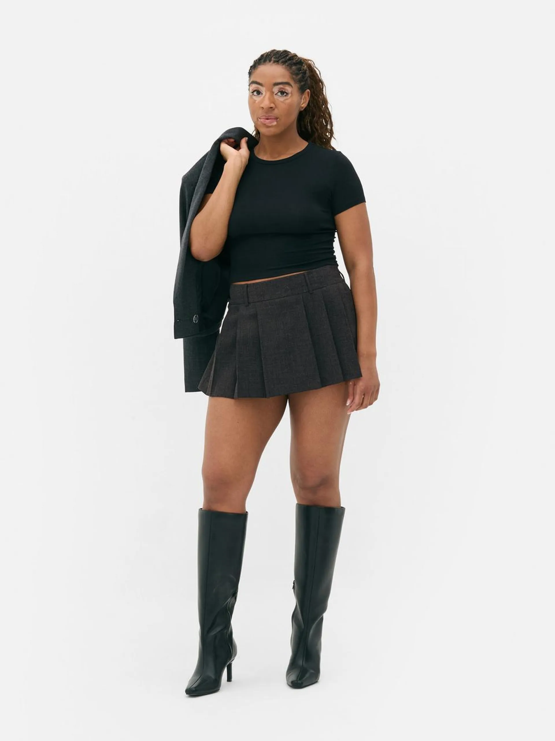 Box Pleat Skort