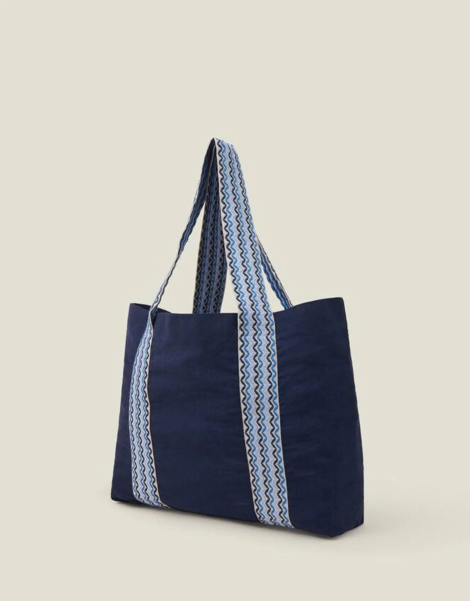 Webbing Shopper Bag Blue