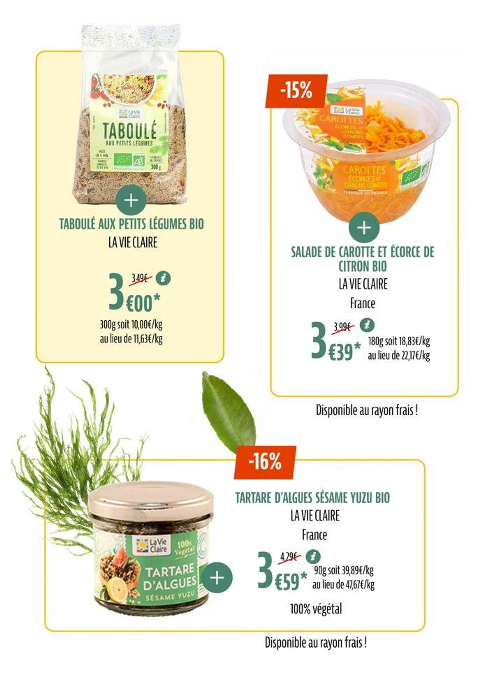 TOUTES NOS PROMOS BIO POUR UN ÉTÉ SAVOUREUX du 1 juillet au 31 juillet 2024 - Catalogue page 8