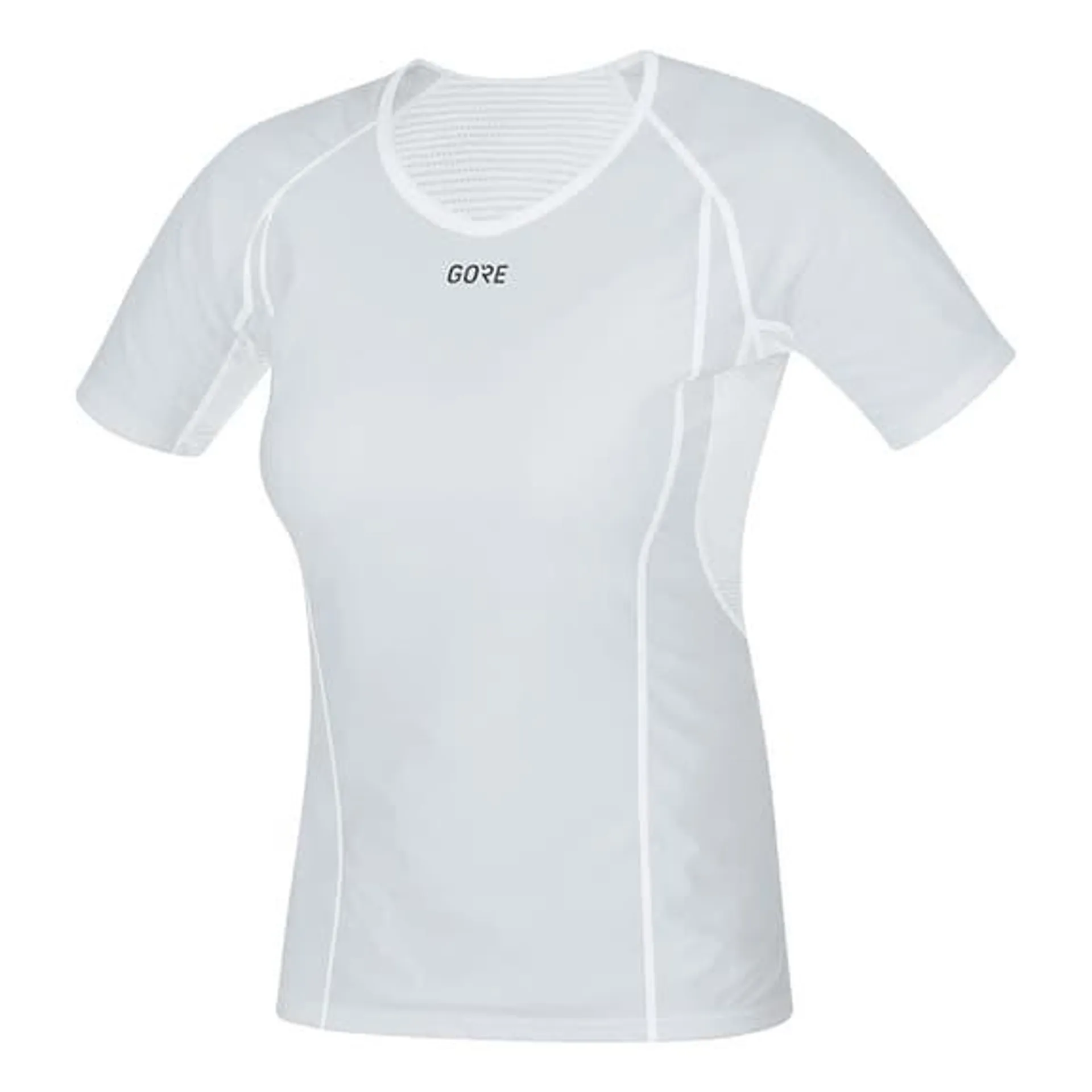 T-shirt Gore Wear Windstopper Base Layer à manches courtes gris blanc femme