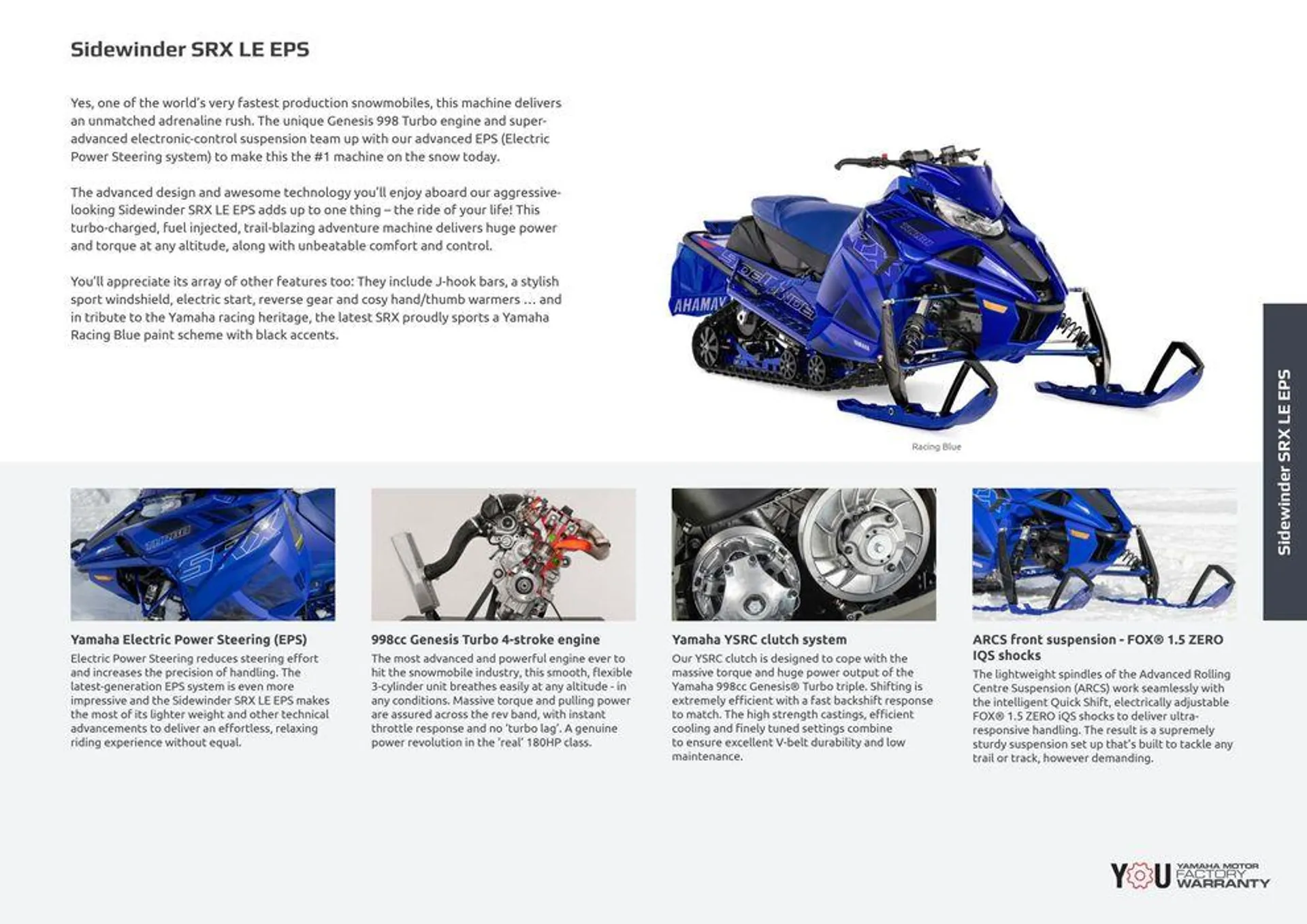 Catalogue Yamaha Motoneiges - Snowmobiles du 18 juin au 31 décembre 2024 - Catalogue page 45