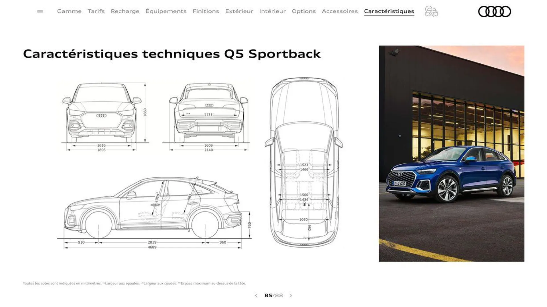 Audi Q5 du 20 août au 31 décembre 2024 - Catalogue page 85