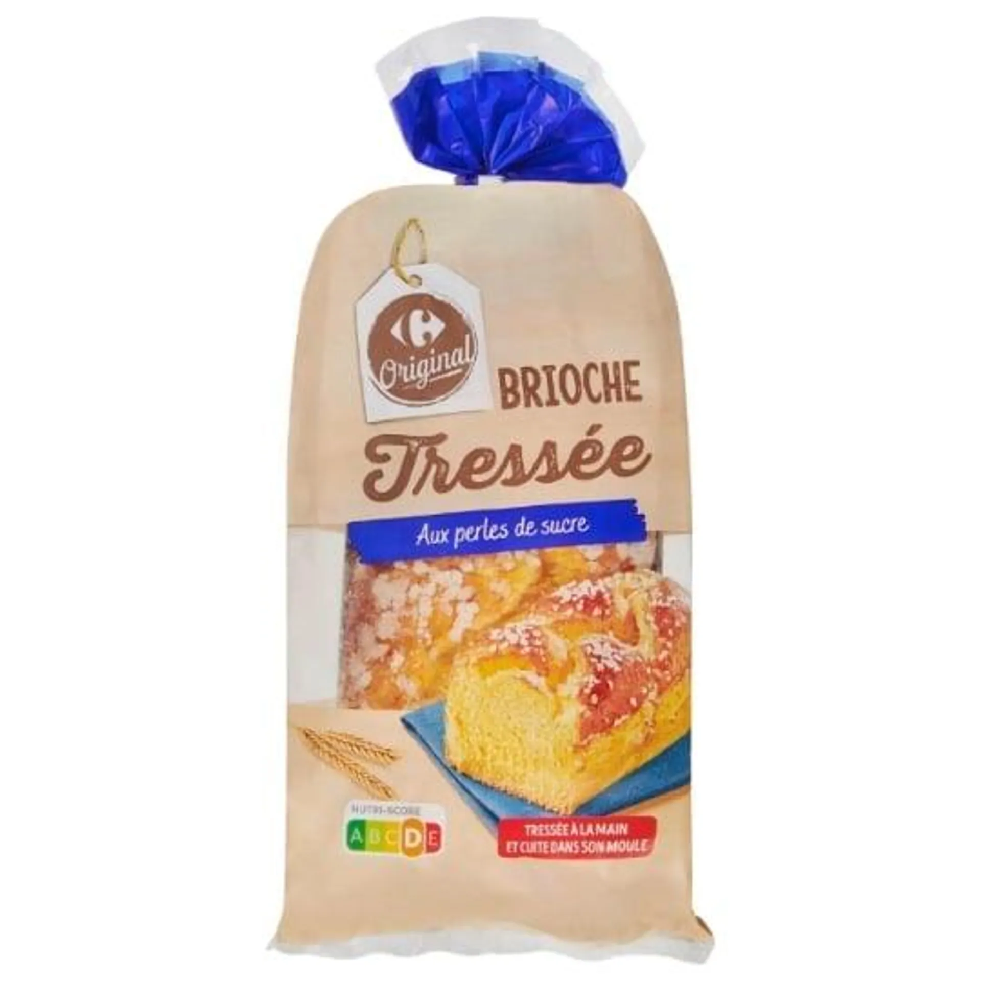 Brioche tressée perles de sucre CARREFOUR ORIGINAL