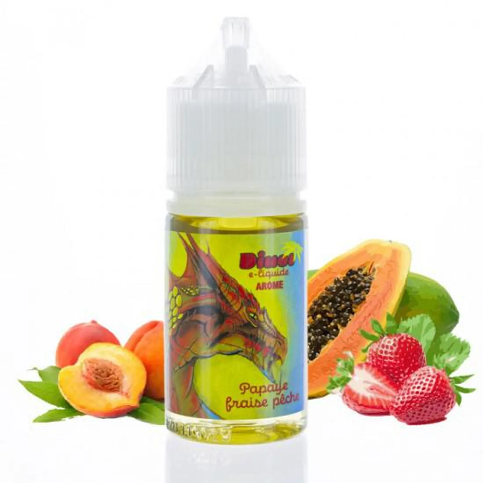 CONCENTRE PAPAYE FRAISE PECHE 30ML DINOS