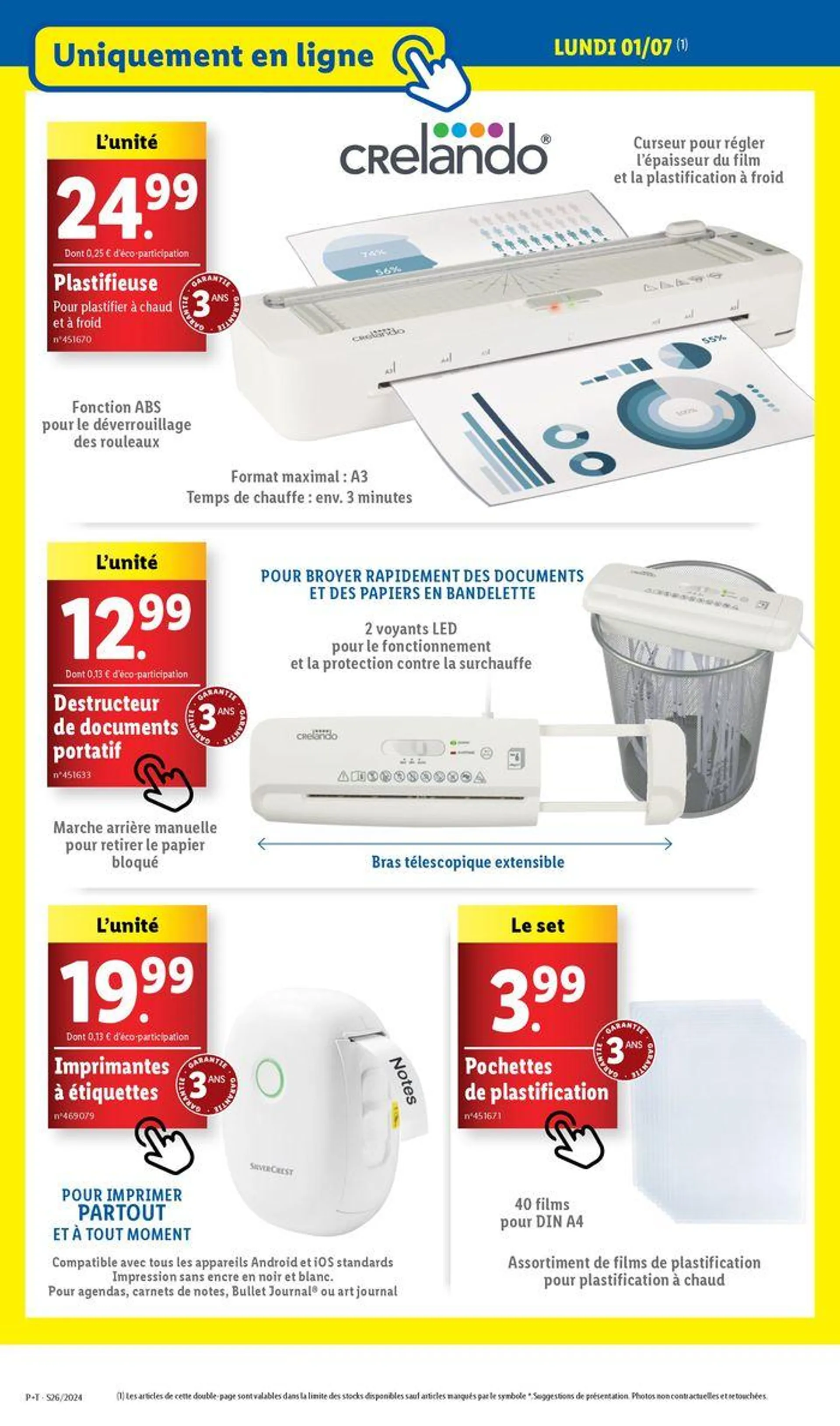 Retrouvez les offres Lidl de la semaine : bricolage, jardin et cuisine ! du 27 juin au 1 juillet 2024 - Catalogue page 40