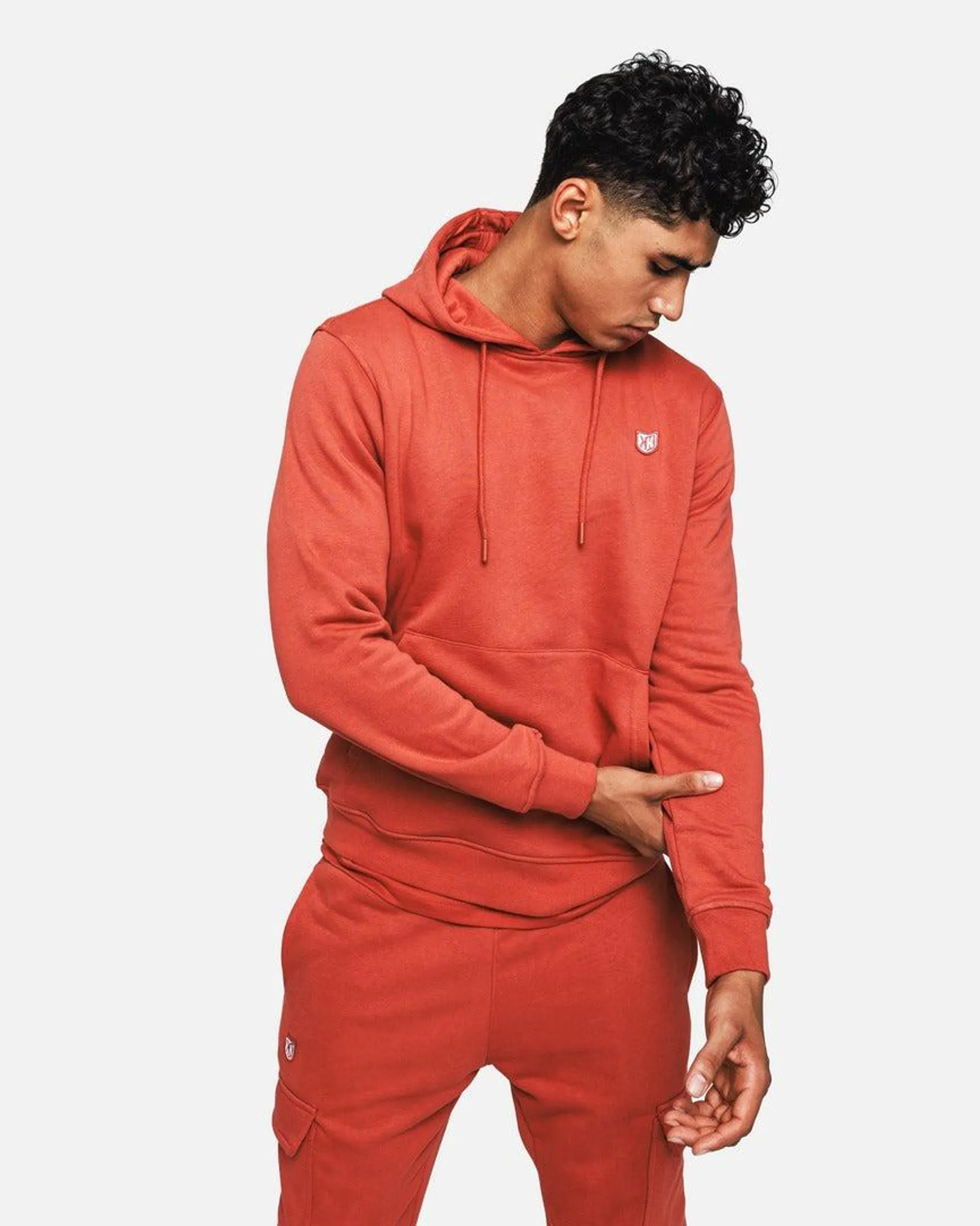 Sweat à capuche FK Cargo - Rouge Corail