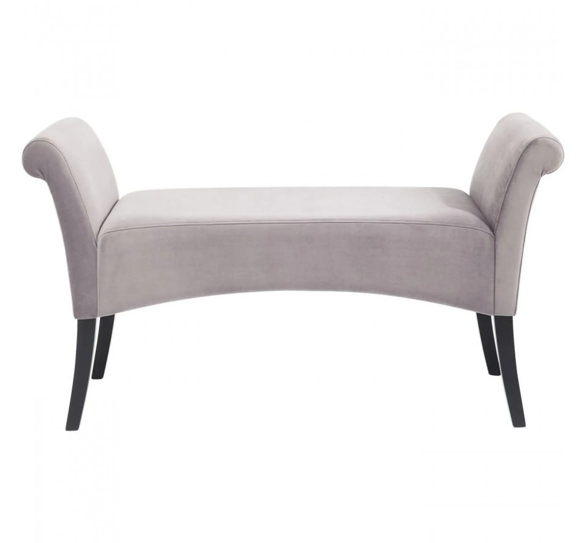 Banc Motley velours gris argenté Kare Design