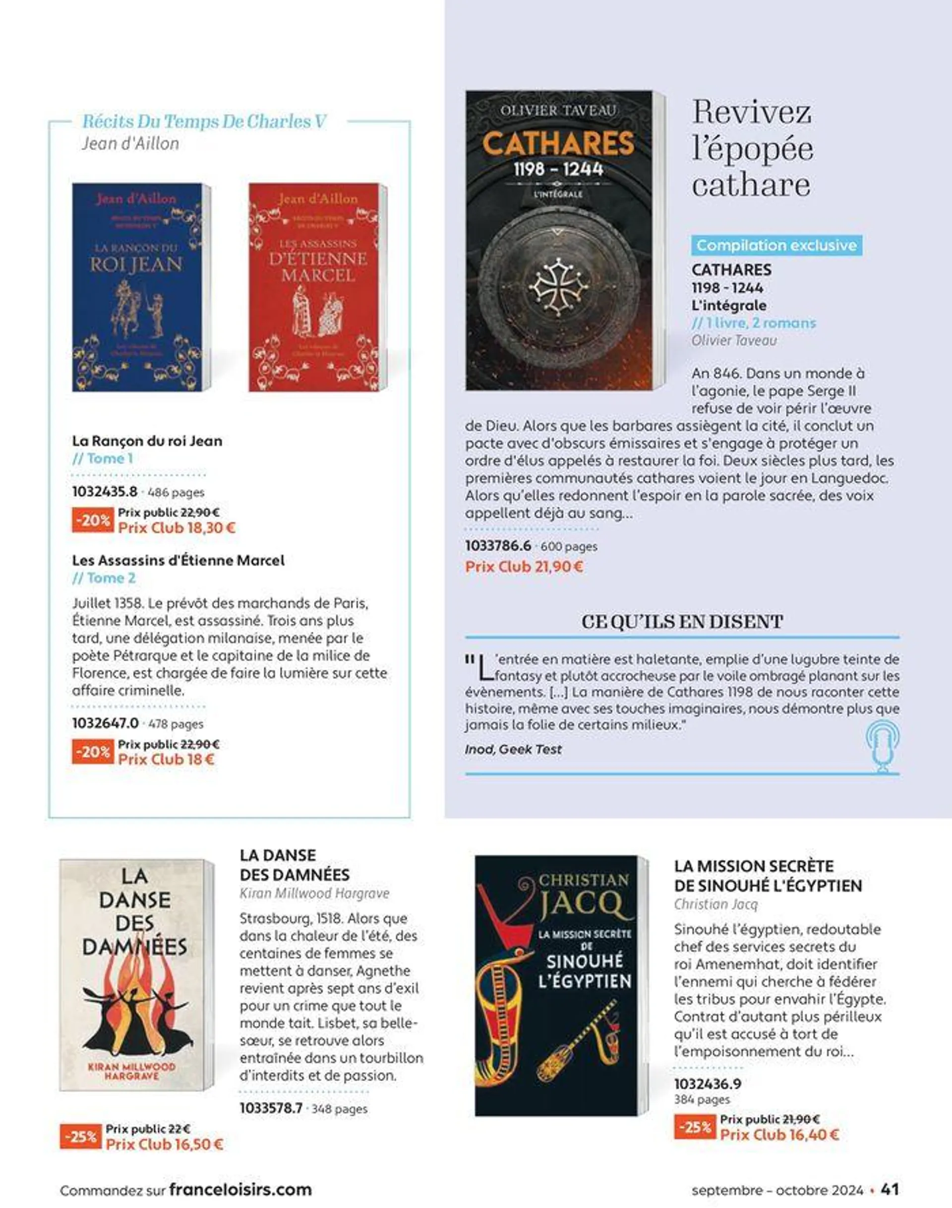 Septembre - Octobre 2024 du 2 septembre au 31 octobre 2024 - Catalogue page 41