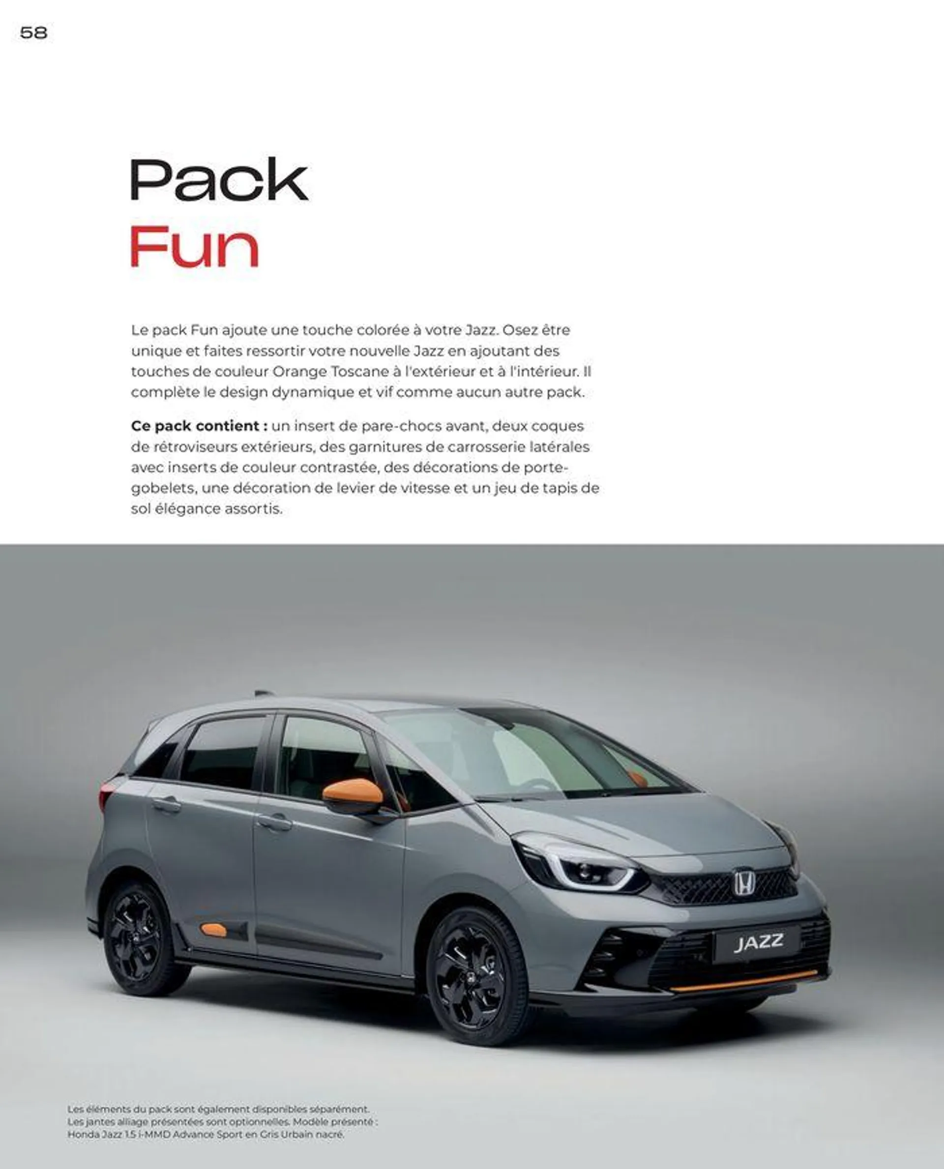 Honda JAZZ  du 2 février au 30 septembre 2024 - Catalogue page 58