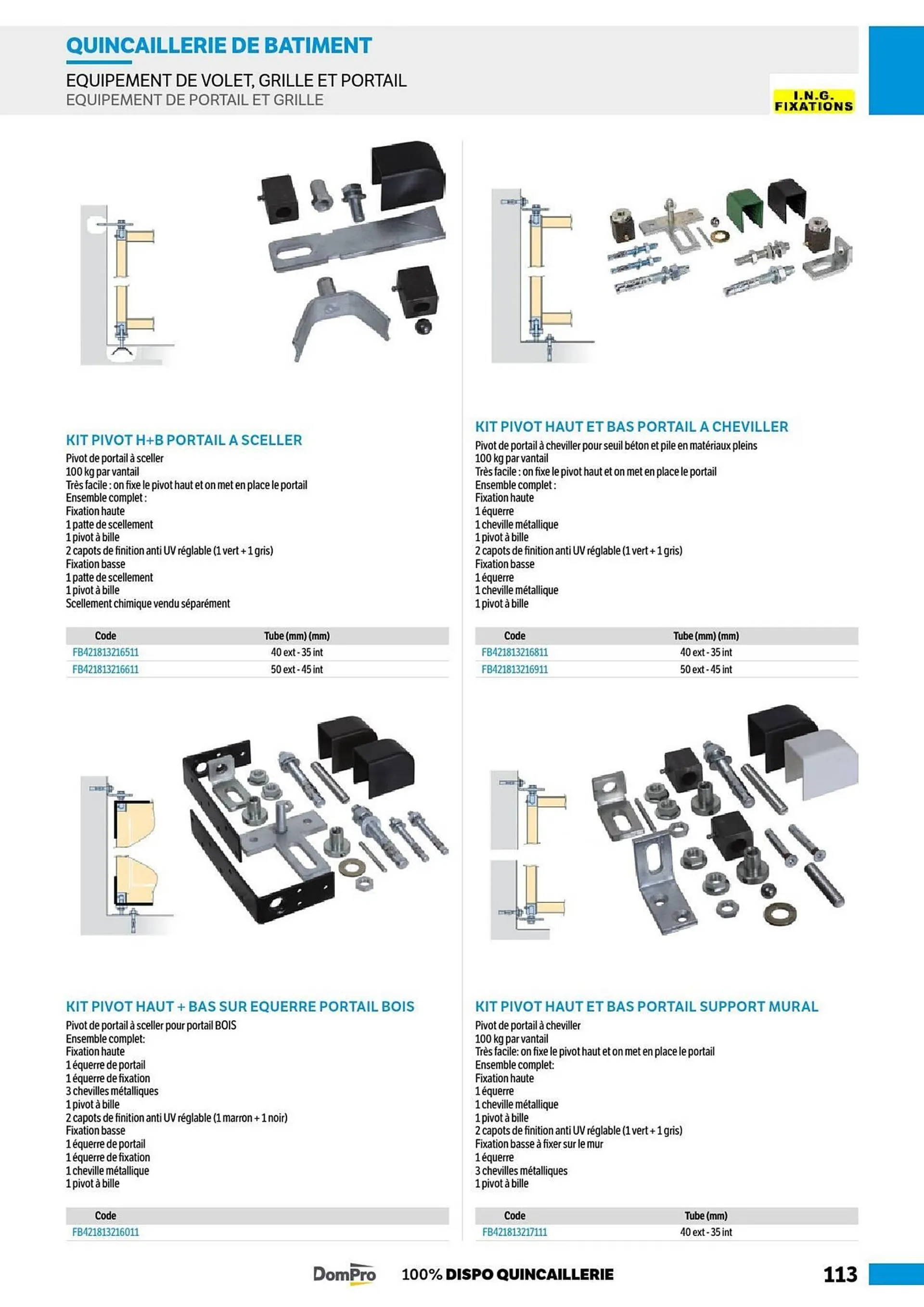 Catalogue DomPro du 8 juillet au 4 janvier 2025 - Catalogue page 113