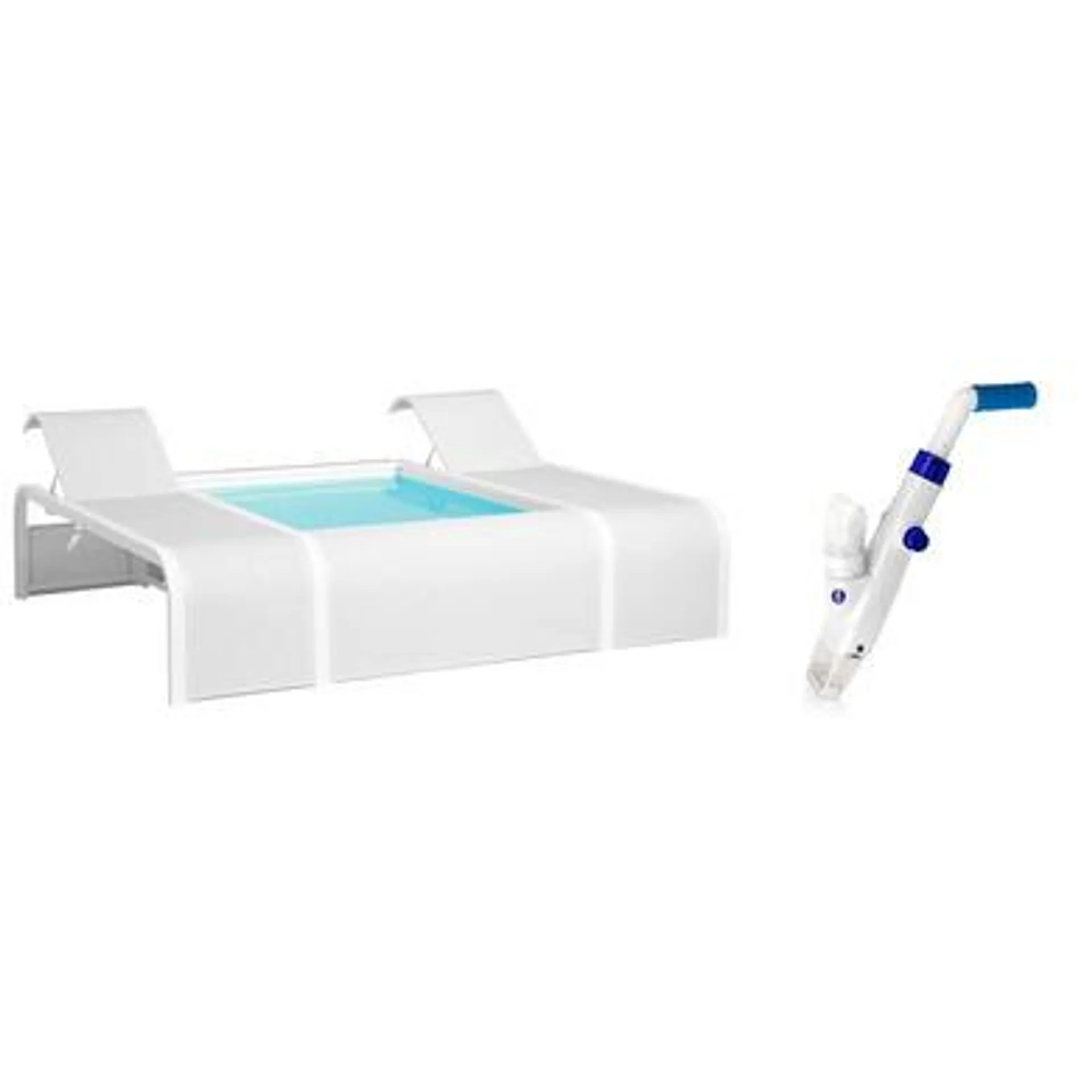 Piscine Mariposa avec transats intégrés + aspirateur électrique offert