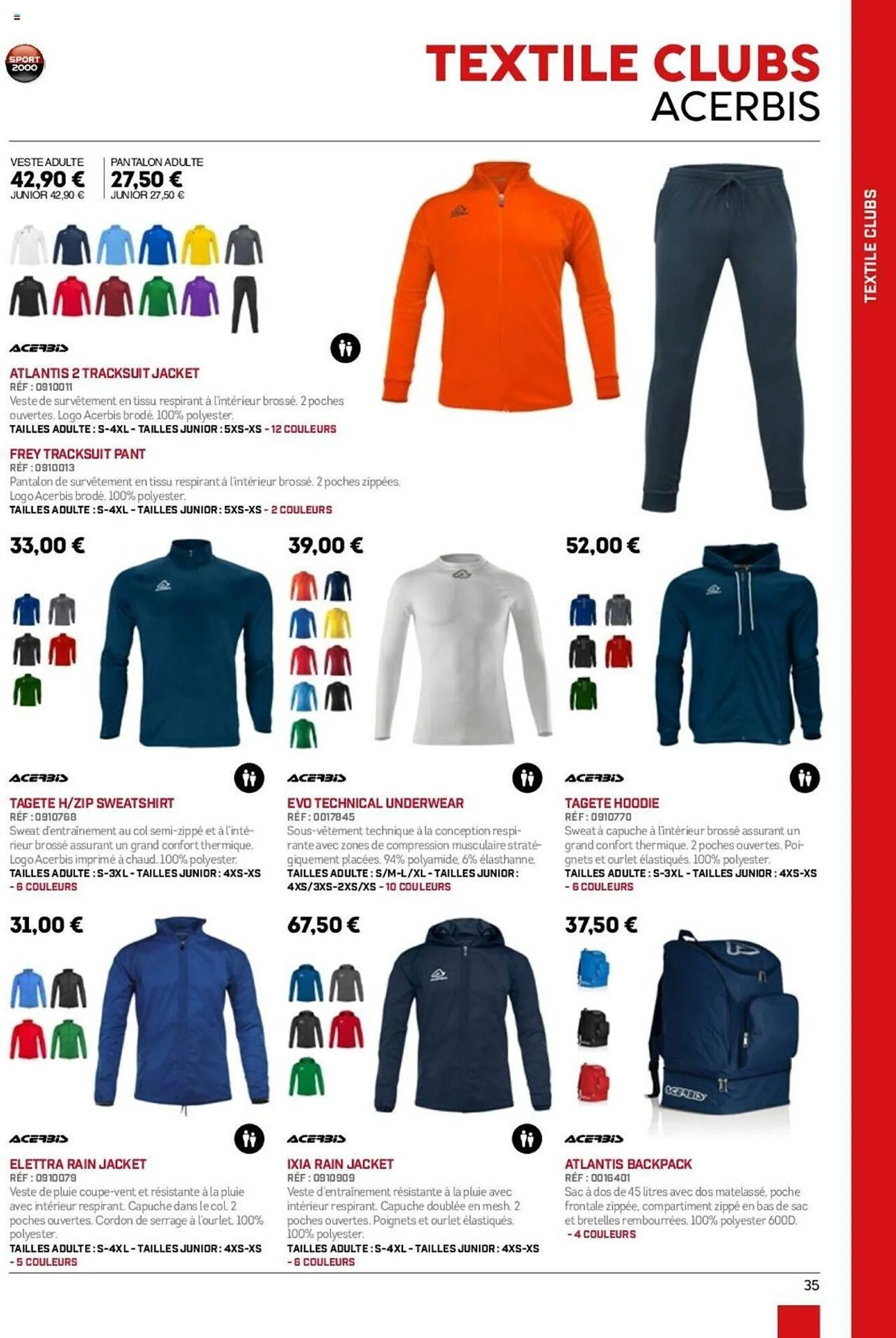 Catalogue Sport 2000 du 28 mai au 31 décembre 2025 - Catalogue page 35