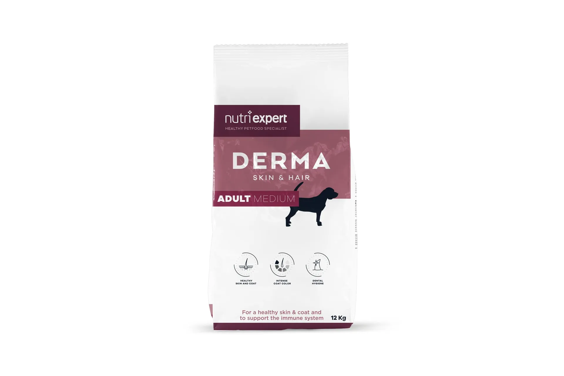 Croquettes | derma | skin & hair | chien (adulte/ moyen) | saumon | 12kg