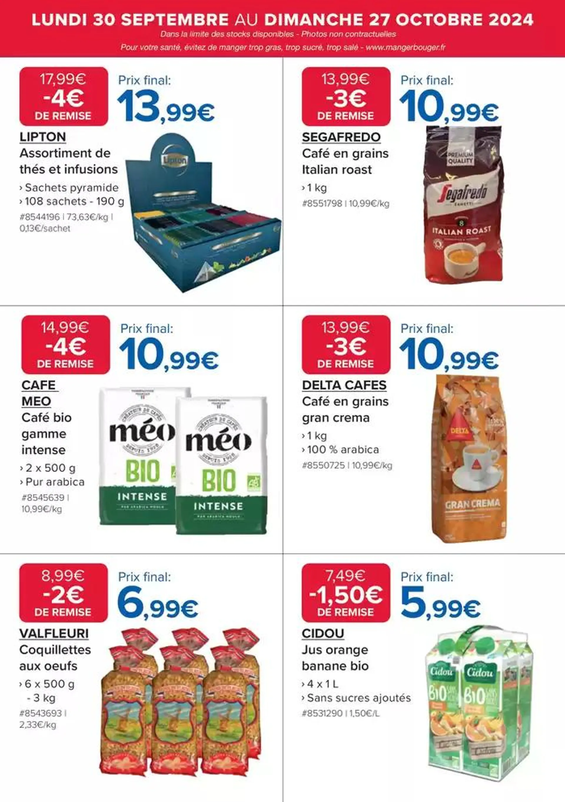 NOS OFFRES DU MOMENT du 1 octobre au 27 octobre 2024 - Catalogue page 14