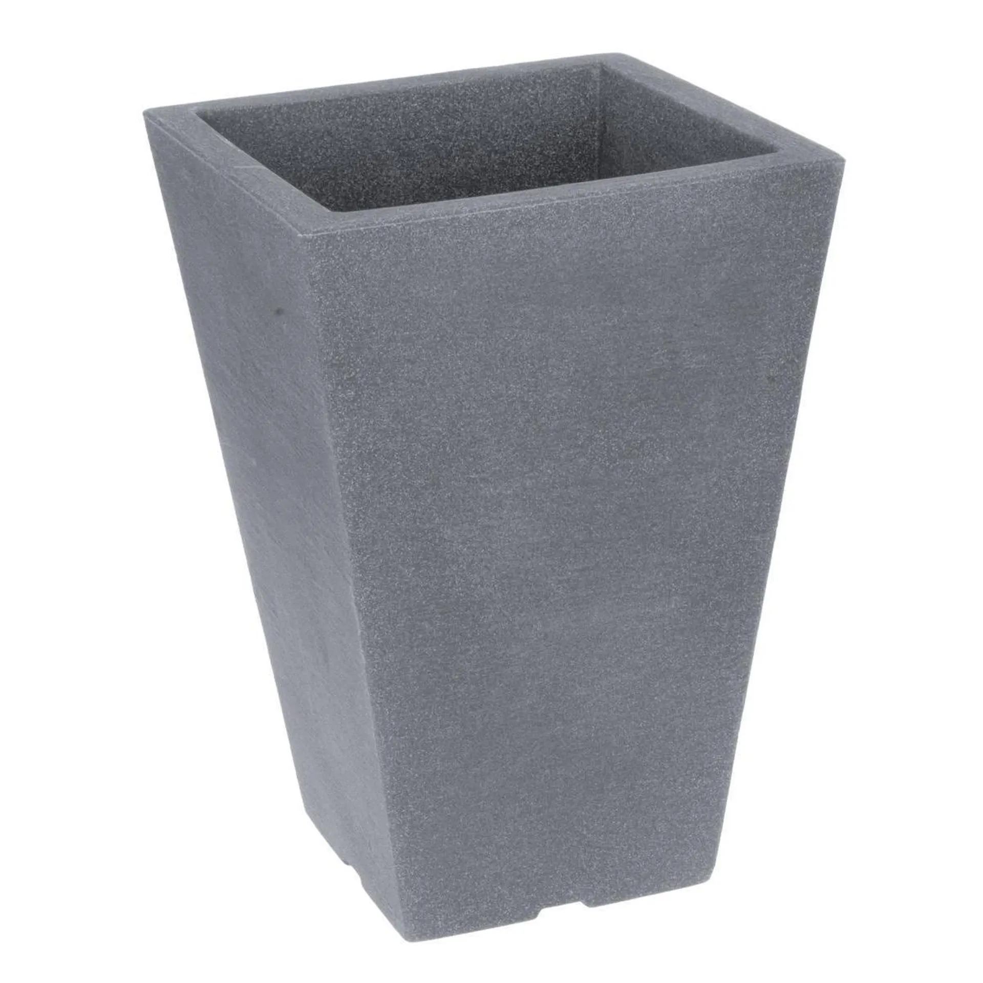 Jardinière carrée Capri - 24 x 24 x H 35 cm - Gris clair