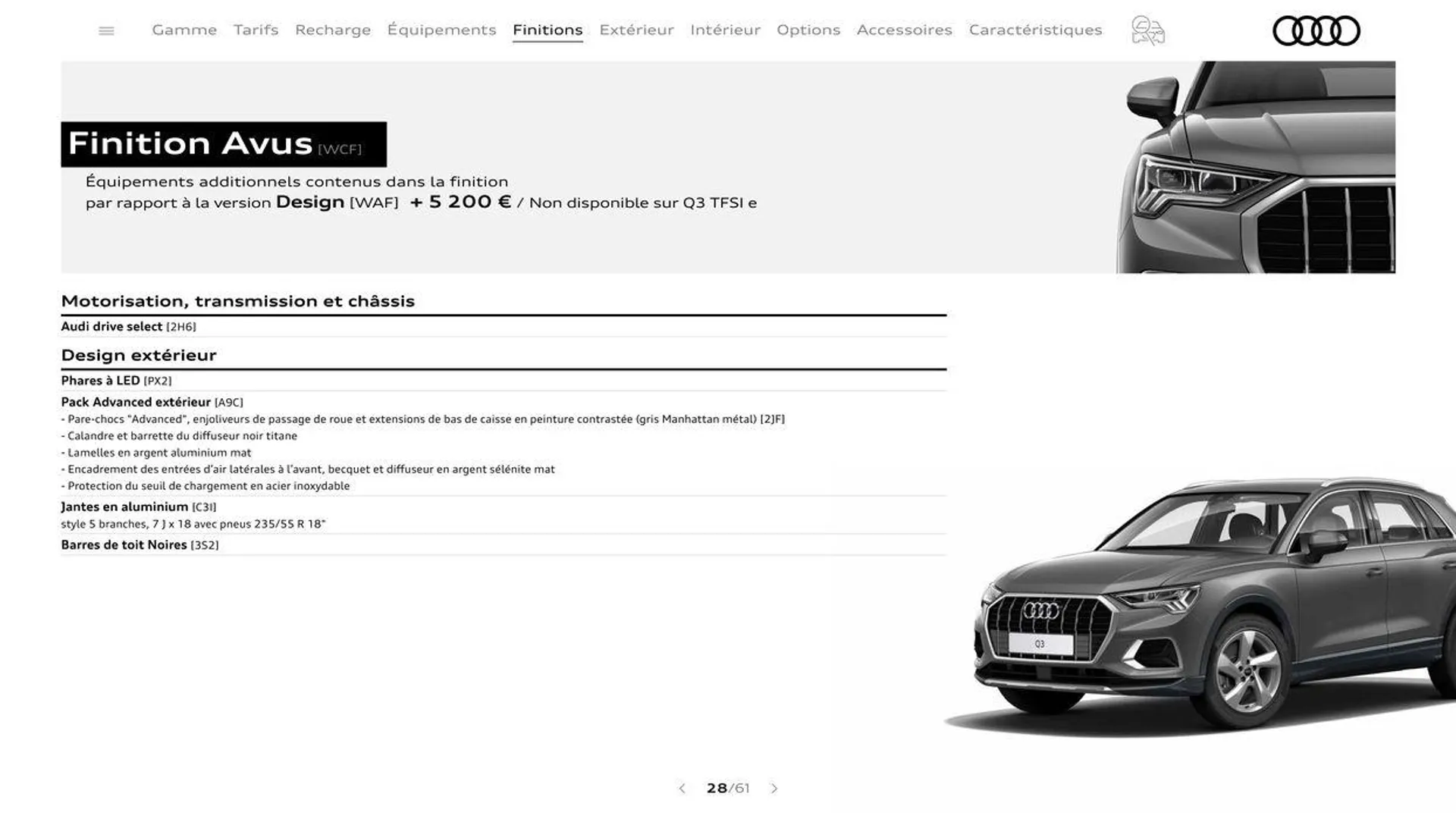 Audi Q3 du 20 août au 31 décembre 2024 - Catalogue page 28