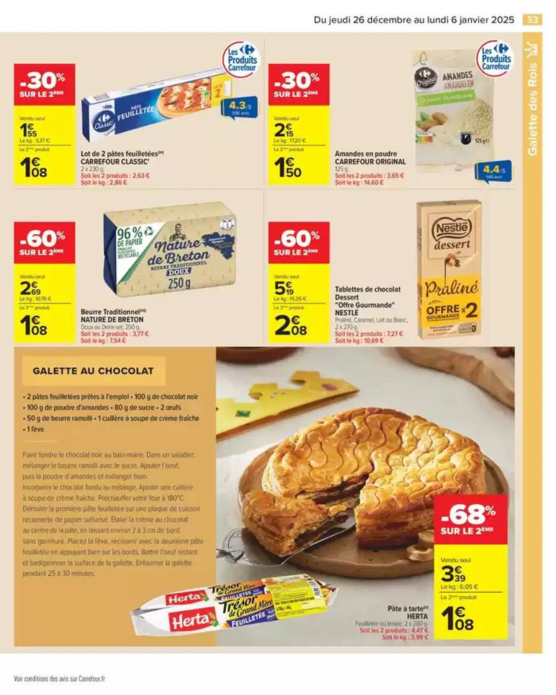 - 50% SUR LE 2ÈME PRODUIT du 26 décembre au 6 janvier 2025 - Catalogue page 39