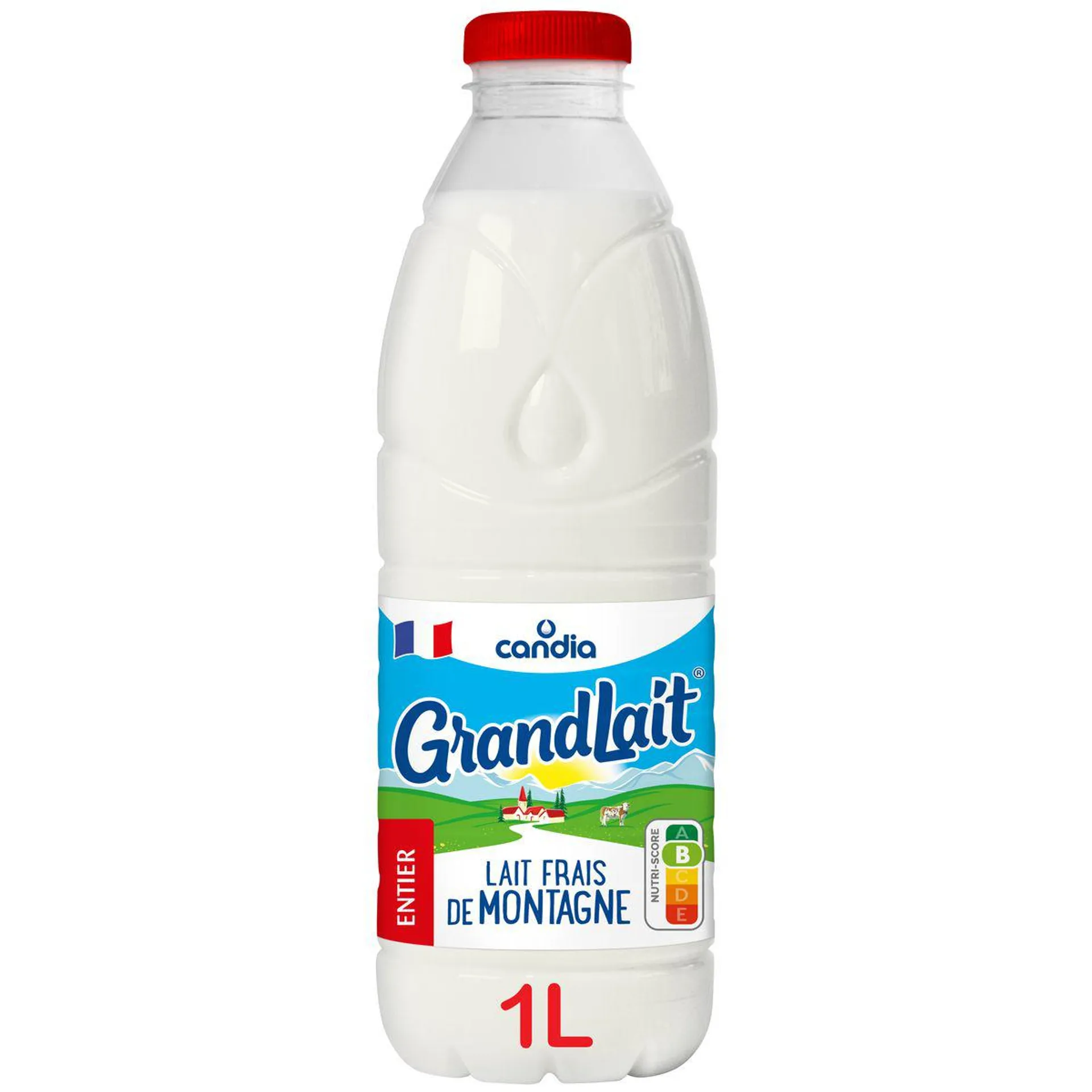 CANDIA Lait frais entier de montagne 1l