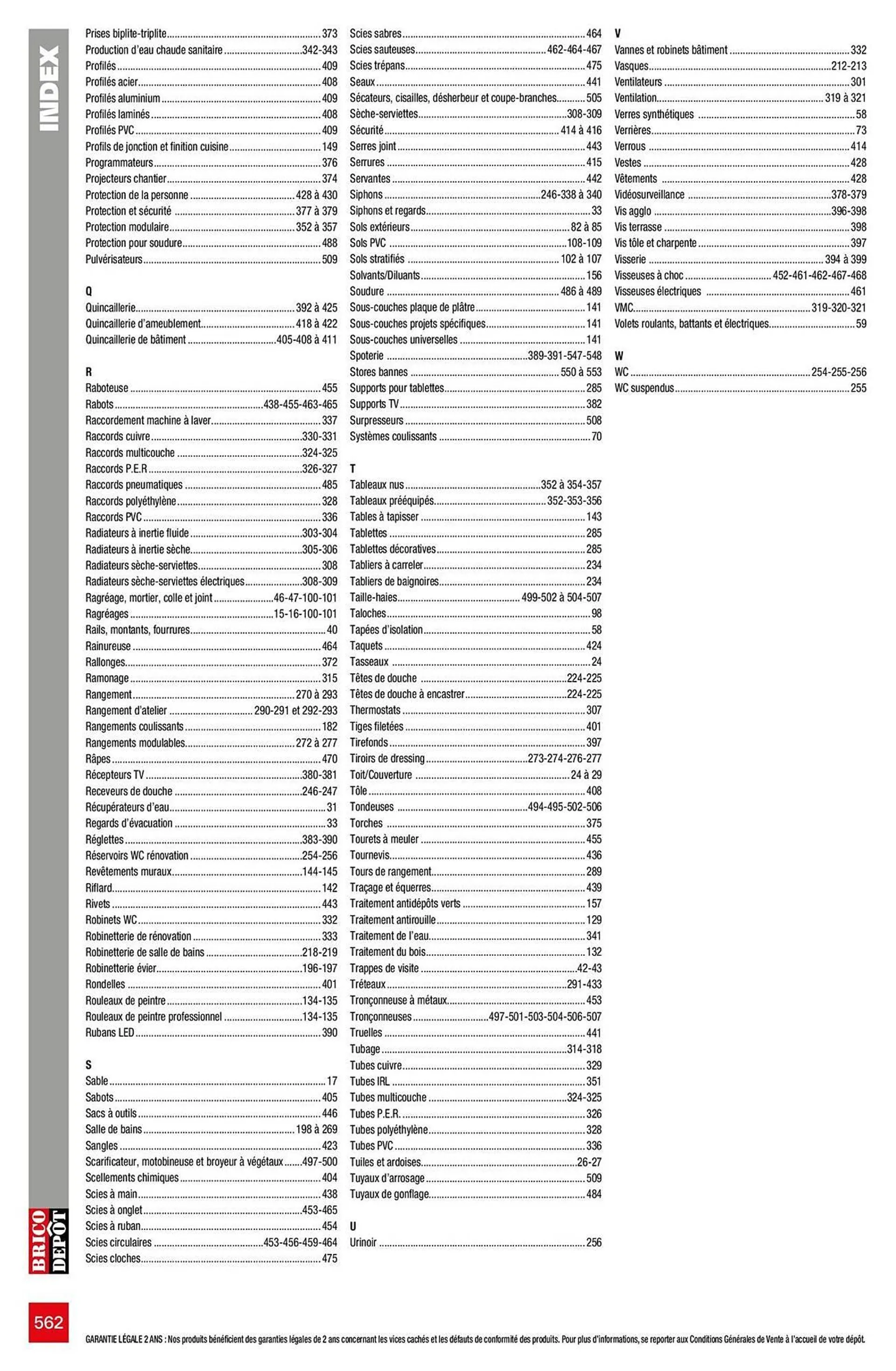 Catalogue Brico Dépôt du 15 avril au 31 décembre 2024 - Catalogue page 562