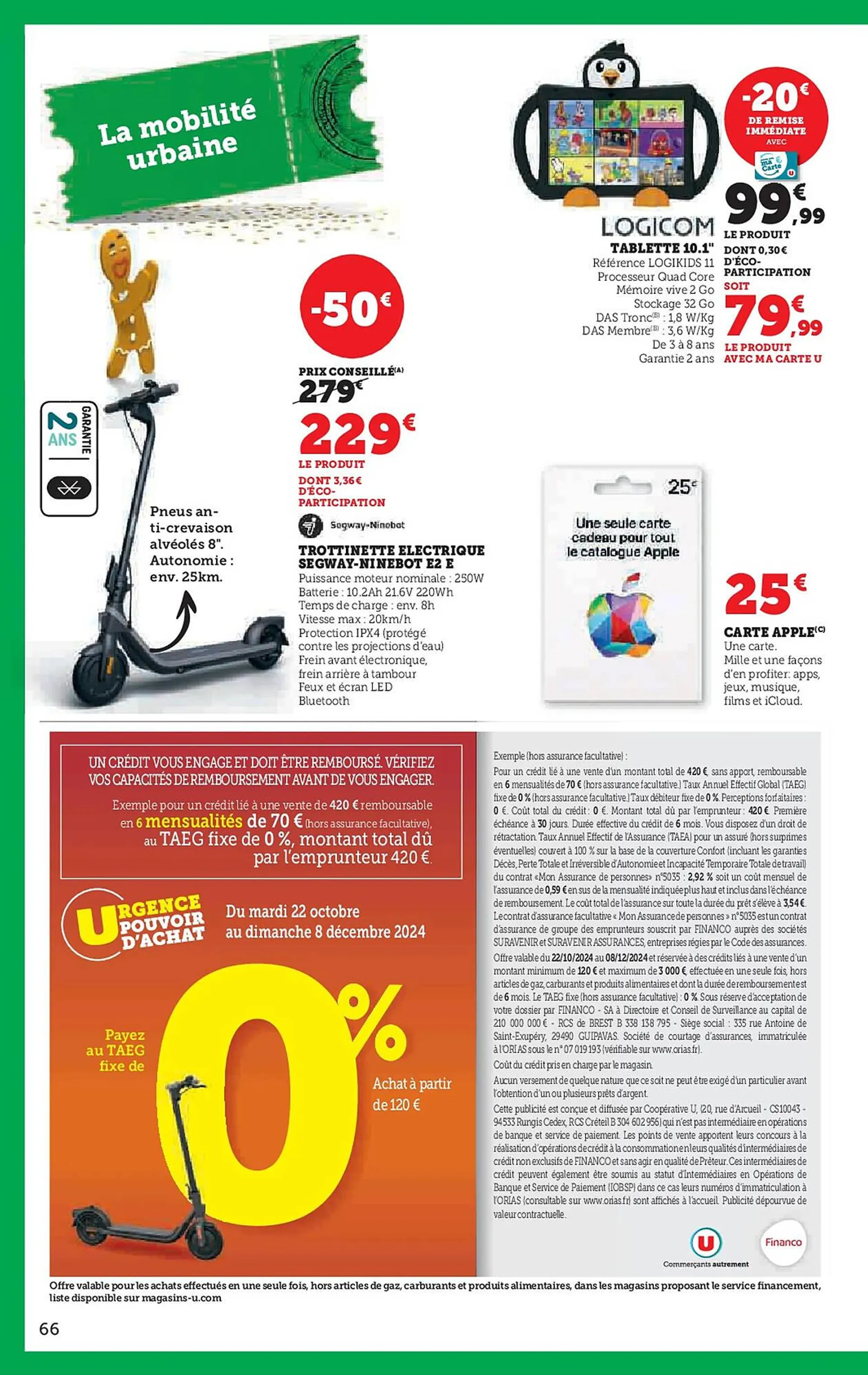 Catalogue Super U du 22 octobre au 8 décembre 2024 - Catalogue page 66