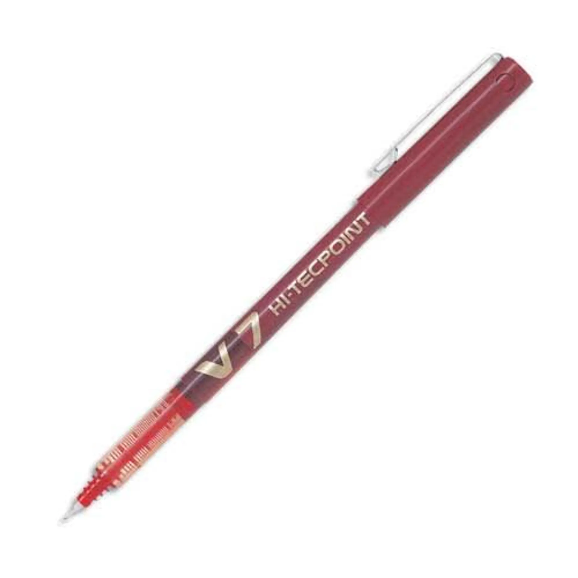 PILOT Stylo Roller pointe tubulaire 0,7 mm encre liquide Rouge HI-TECPOINT BX-V7