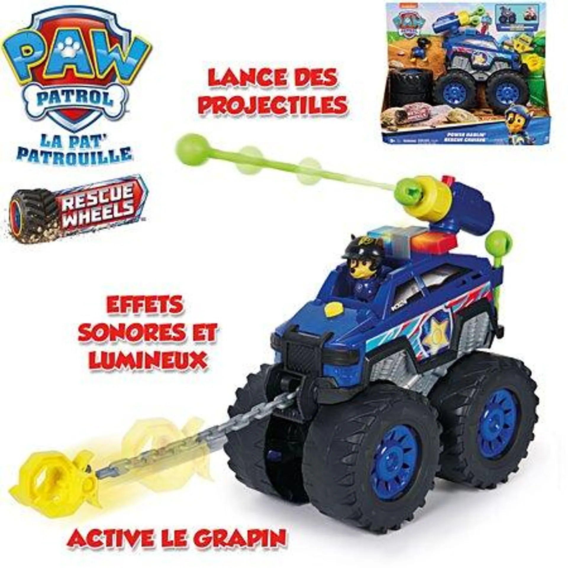 VÉHICULE TOUT-TERRAIN CHASE RESCUE WHEELS La Pat' Patrouille