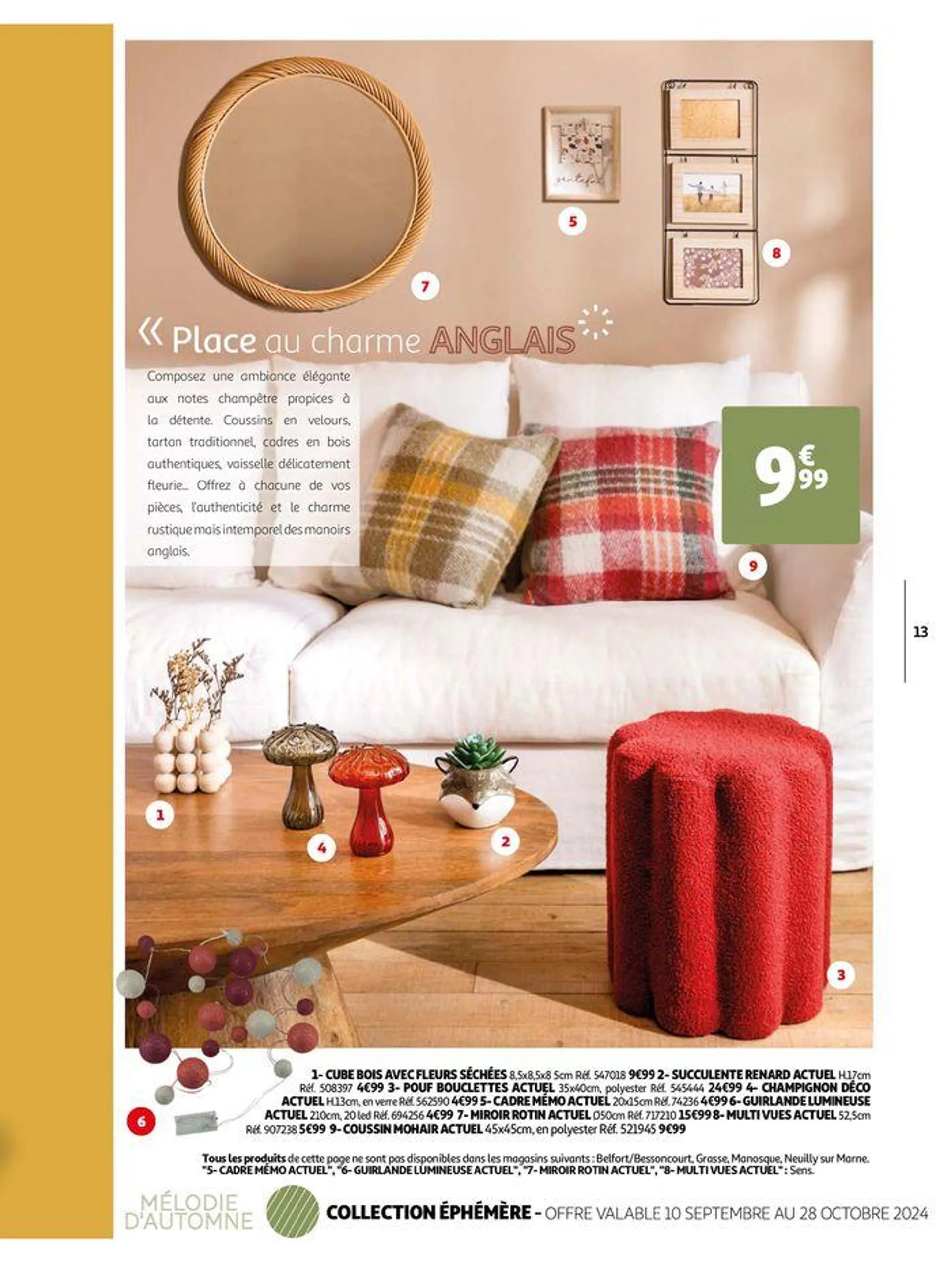 Collection Déco : Si bien chez soi du 10 septembre au 28 octobre 2024 - Catalogue page 13