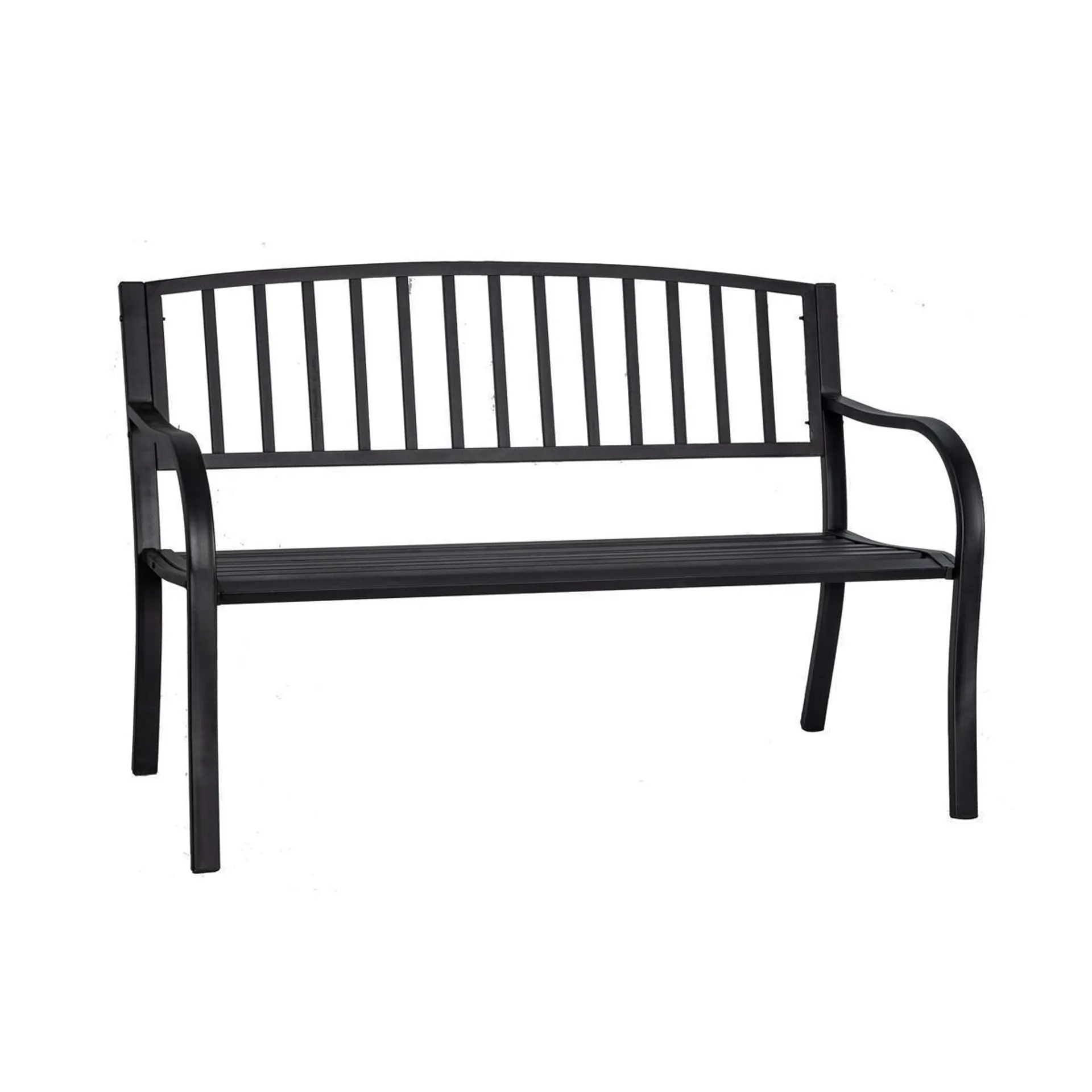 Banc Bristol - 125 x H 81.5 x 55 cm - Noir - MOOREA